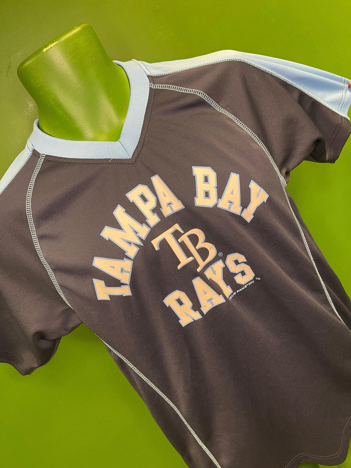 MLB Tampa Bay Rays Jersey-Style Top Youth Medium 10-12