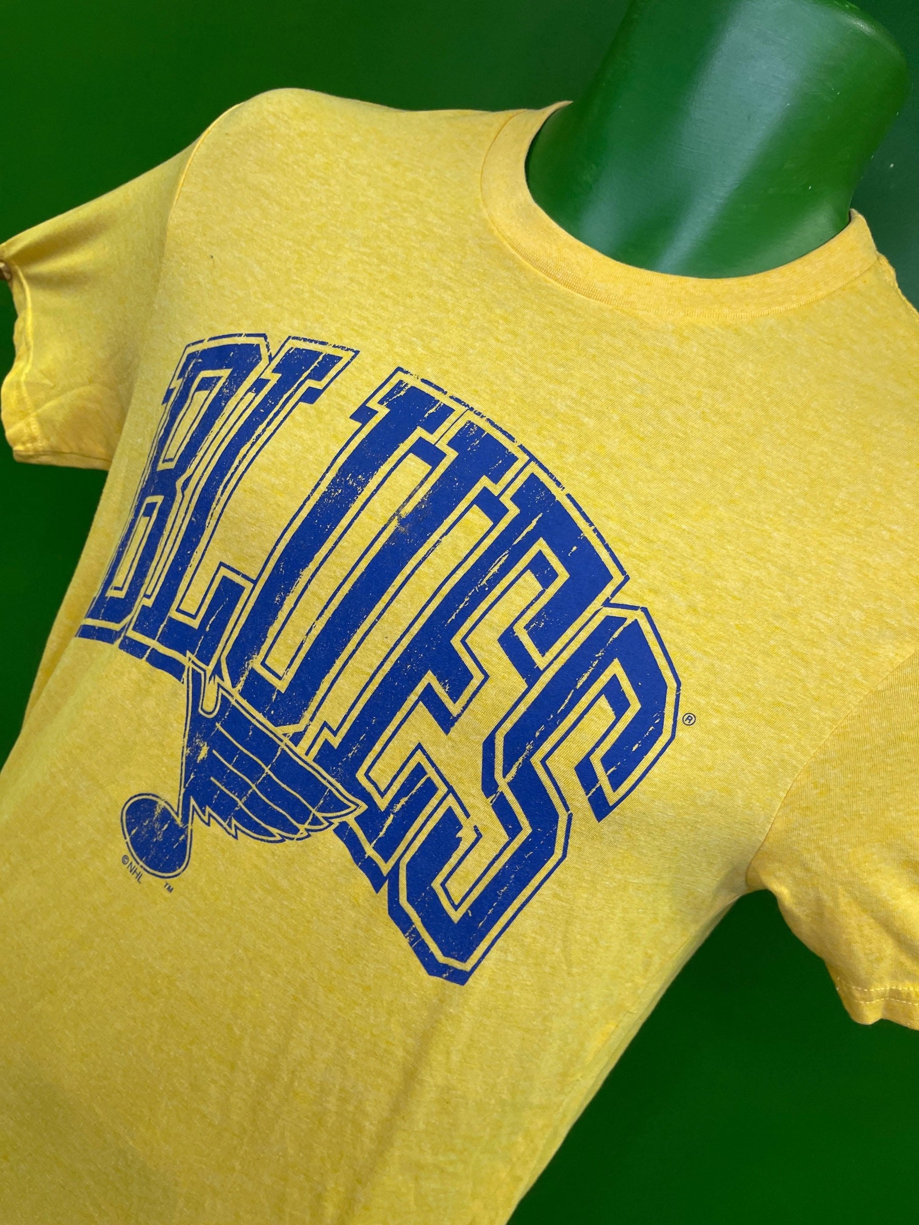 NHL St. Louis Blues Yellow T-shirt Men's Small