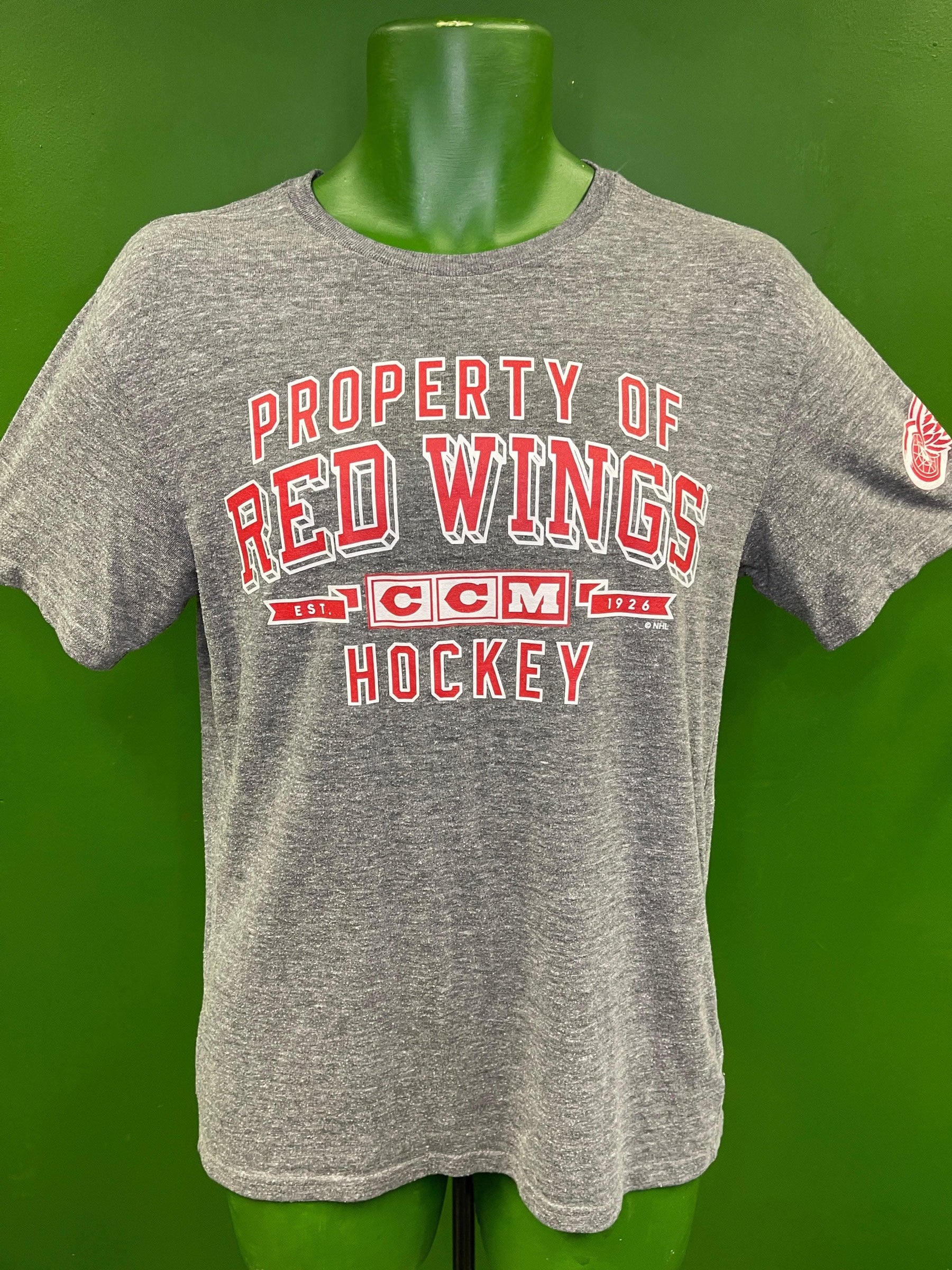 NHL Detroit Red Wings Grey T-Shirt Men's Small