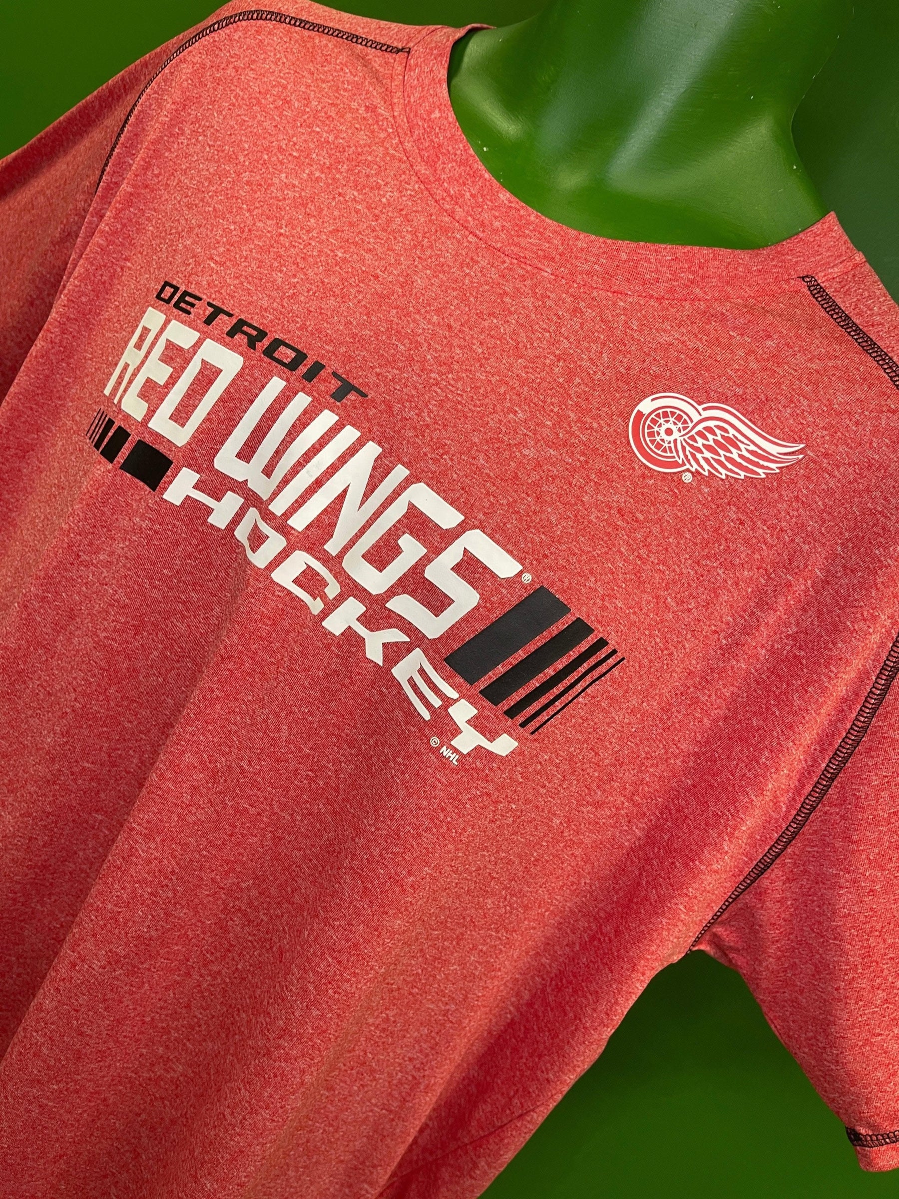 NHL Detroit Red Wings Red Sports T-Shirt Men's X-Large