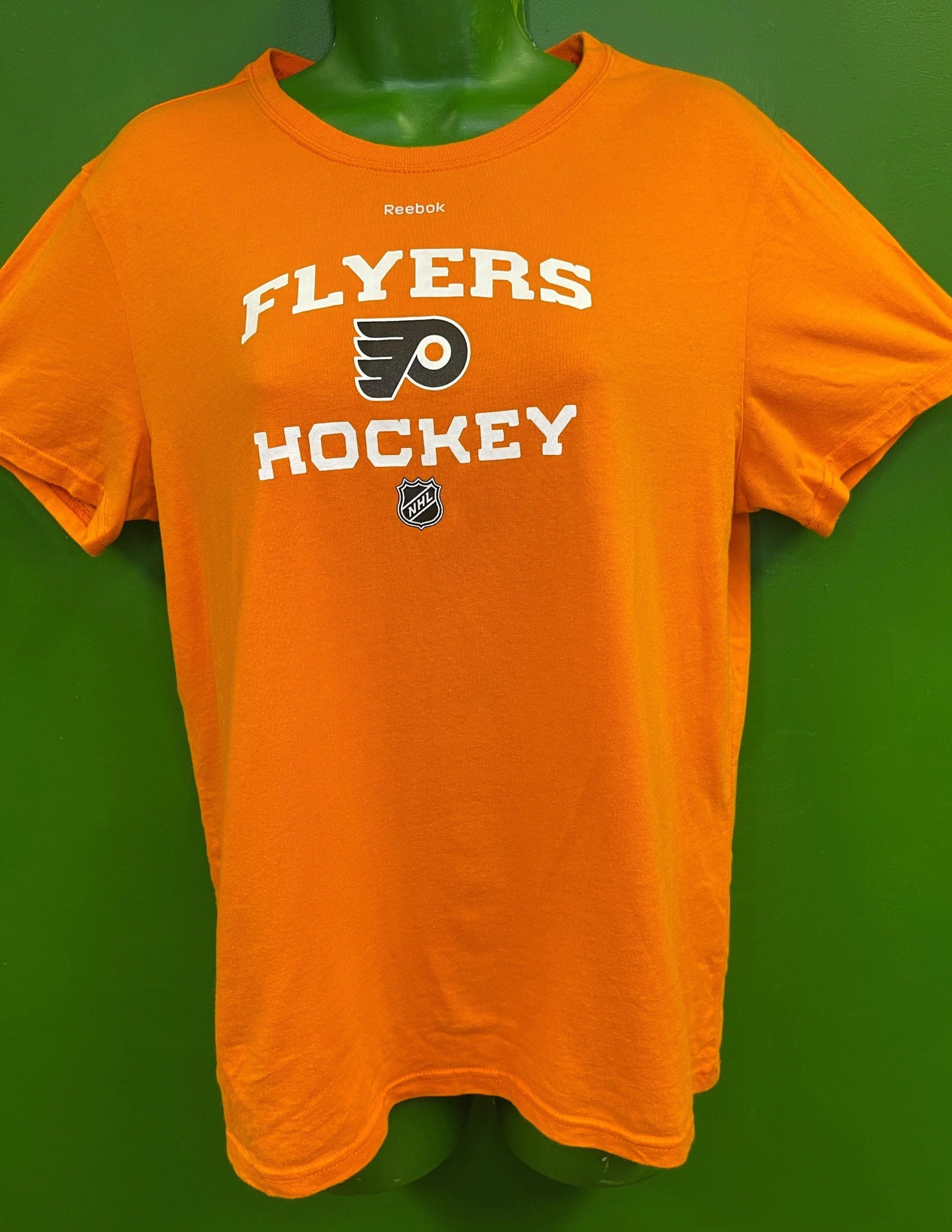 NHL Philadelphia Flyers Reebok Orange T-Shirt Women's Medium
