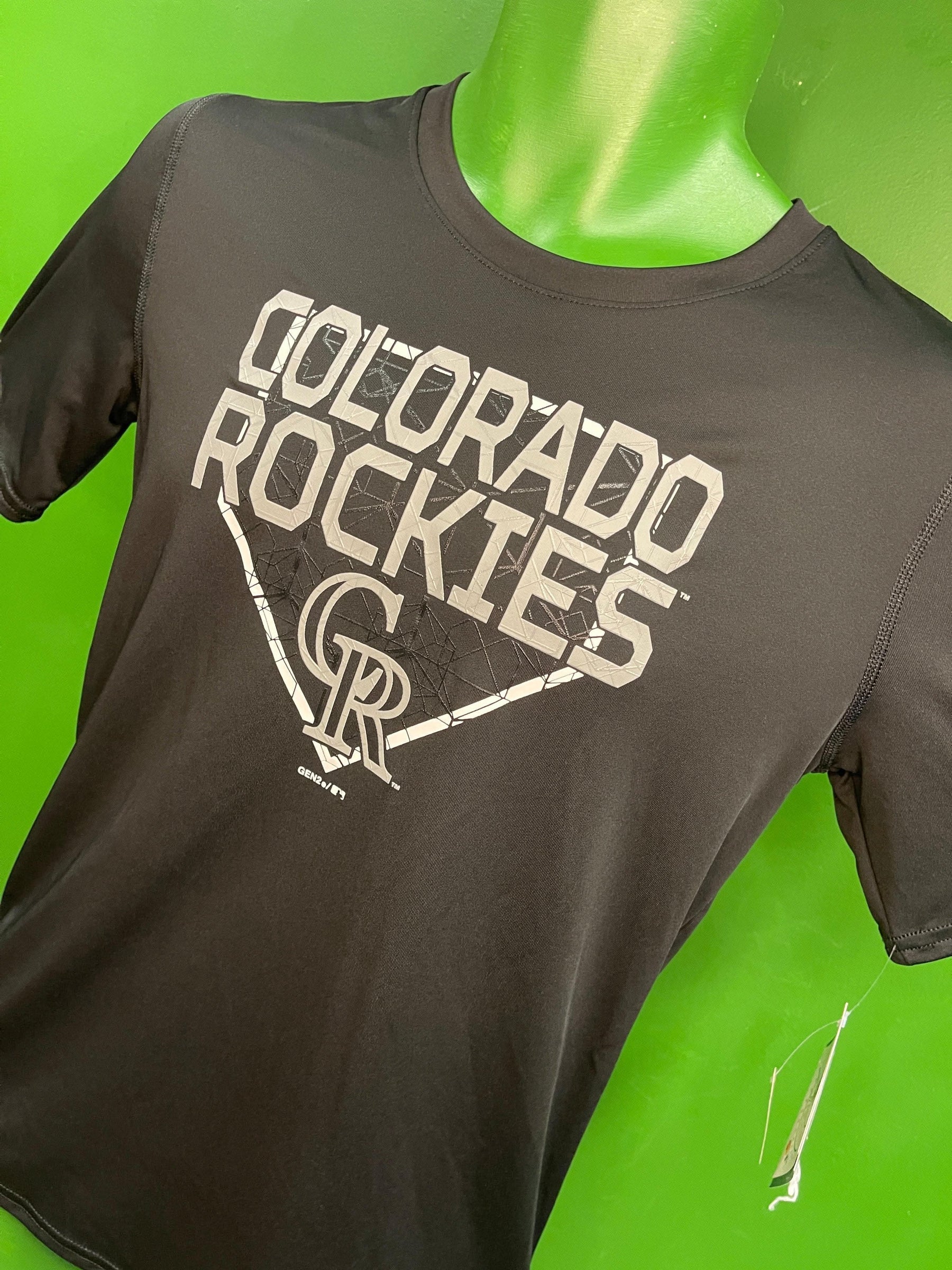 MLB Colorado Rockies Gen2 Wicking T-Shirt Youth Large 14-16 NWT