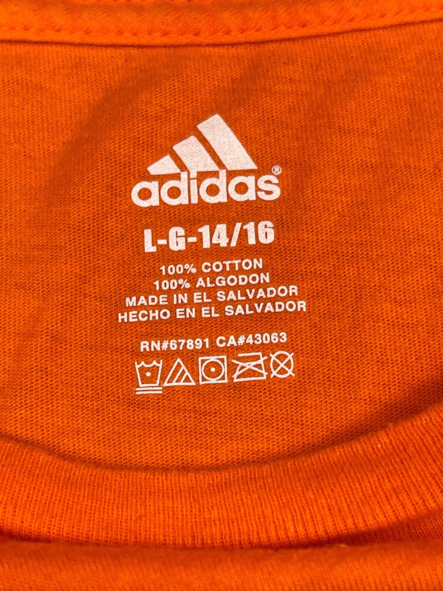 MLB Detroit Tigers Adidas Orange T-Shirt Youth Large 14-16