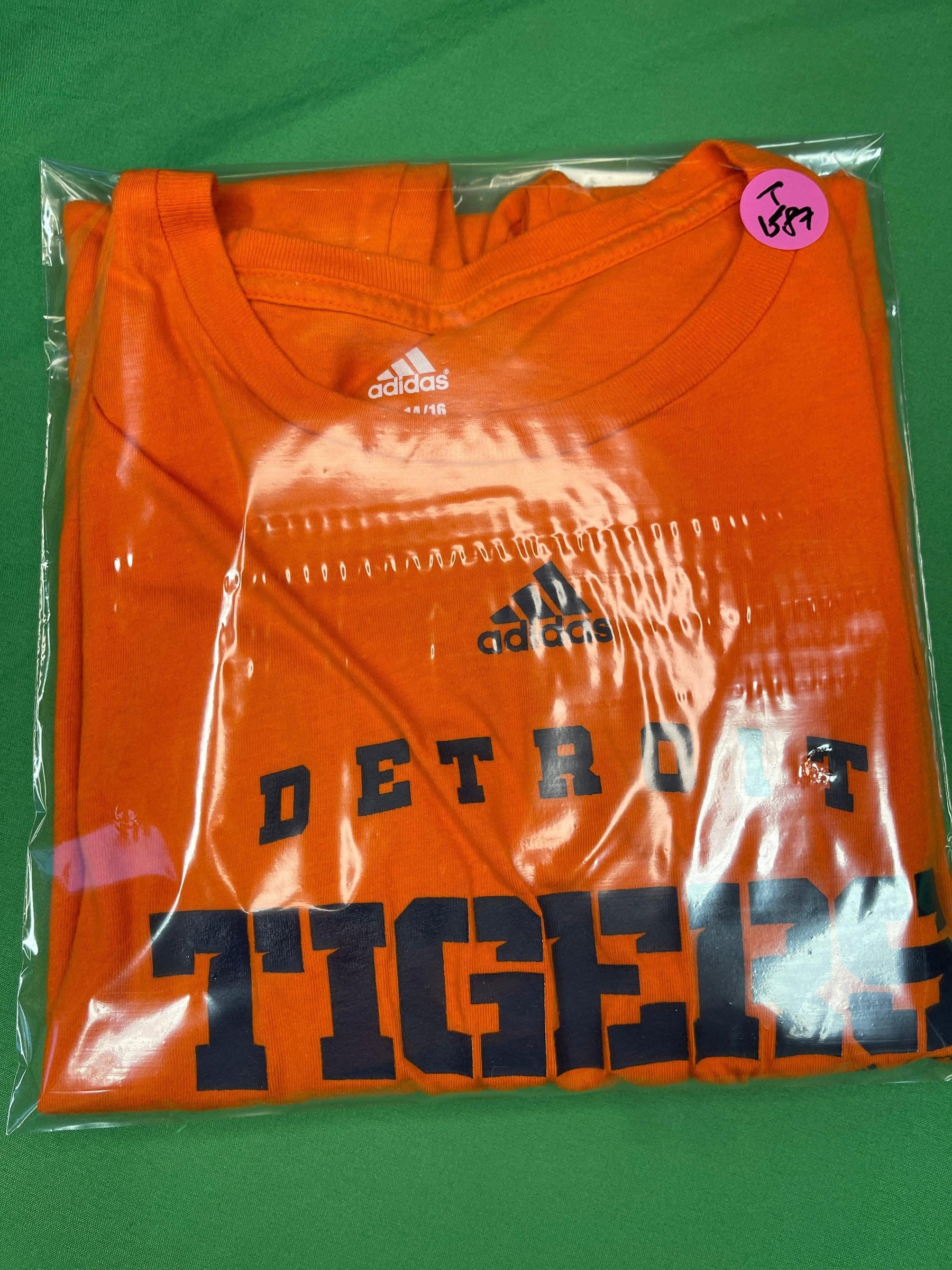 MLB Detroit Tigers Adidas Orange T-Shirt Youth Large 14-16