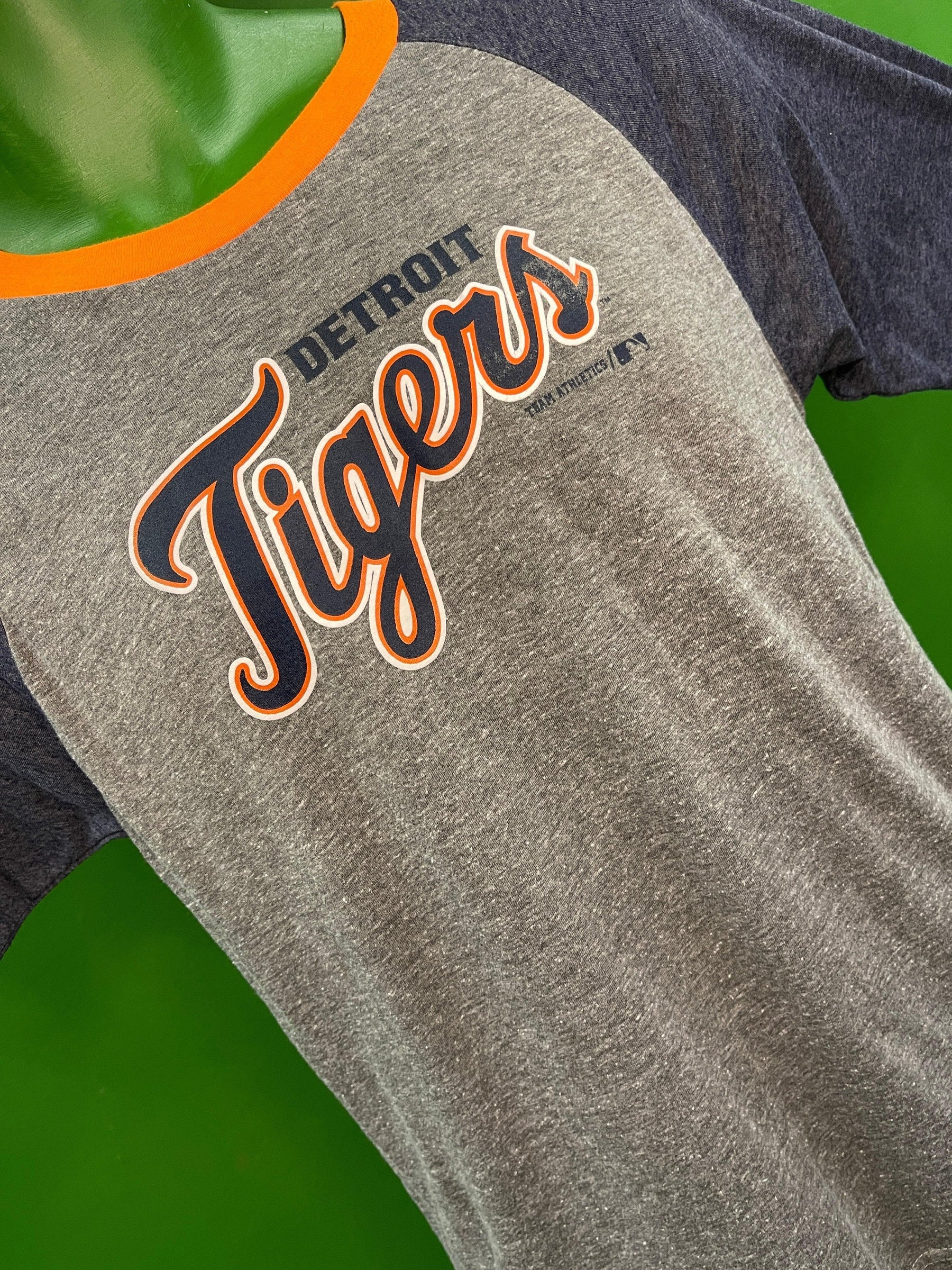 MLB Detroit Tigers Grey Colourblock T-Shirt Youth Large 12-14