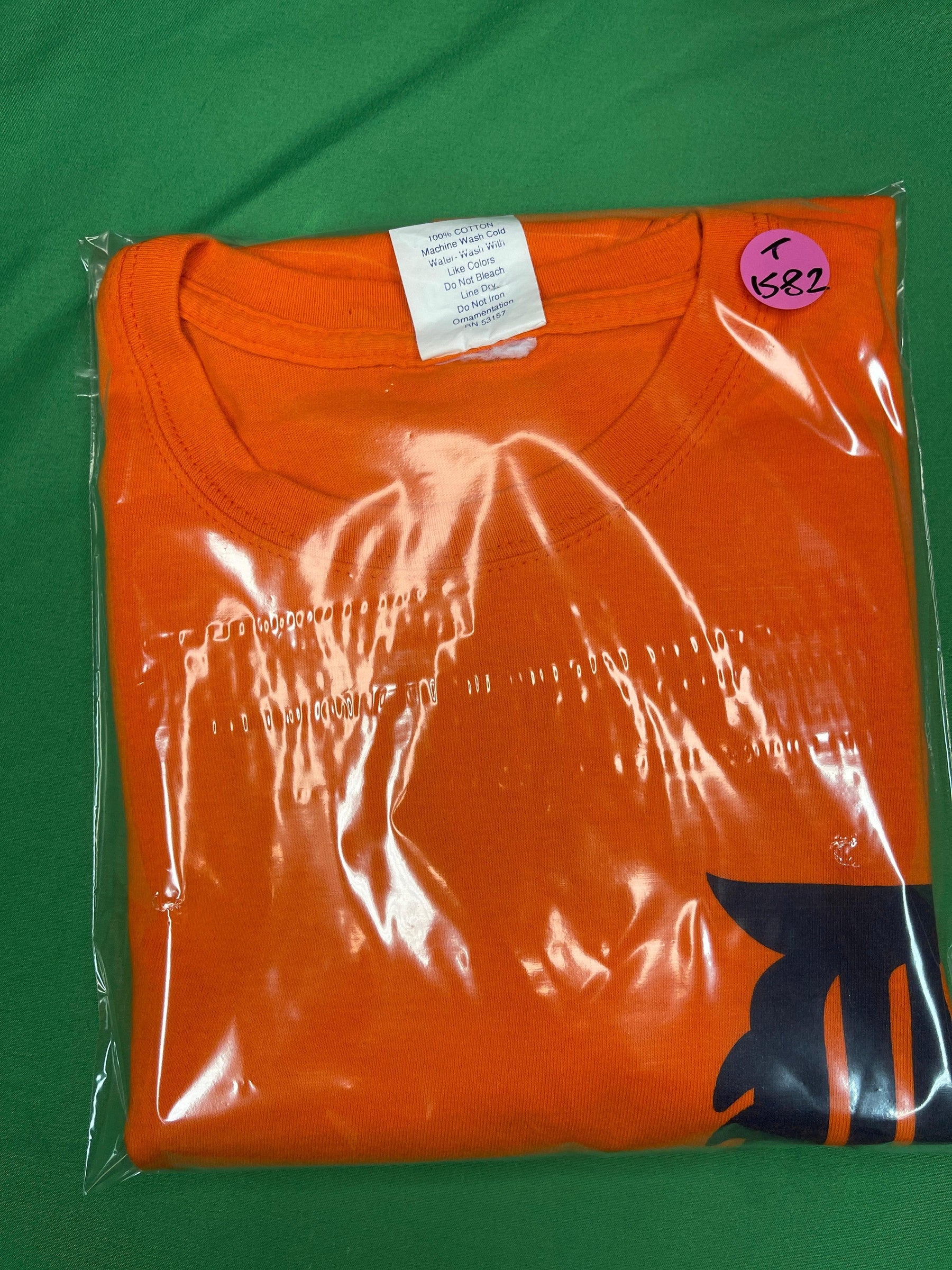 MLB Detroit Tigers Verlander #35 Orange T-Shirt Men's Large