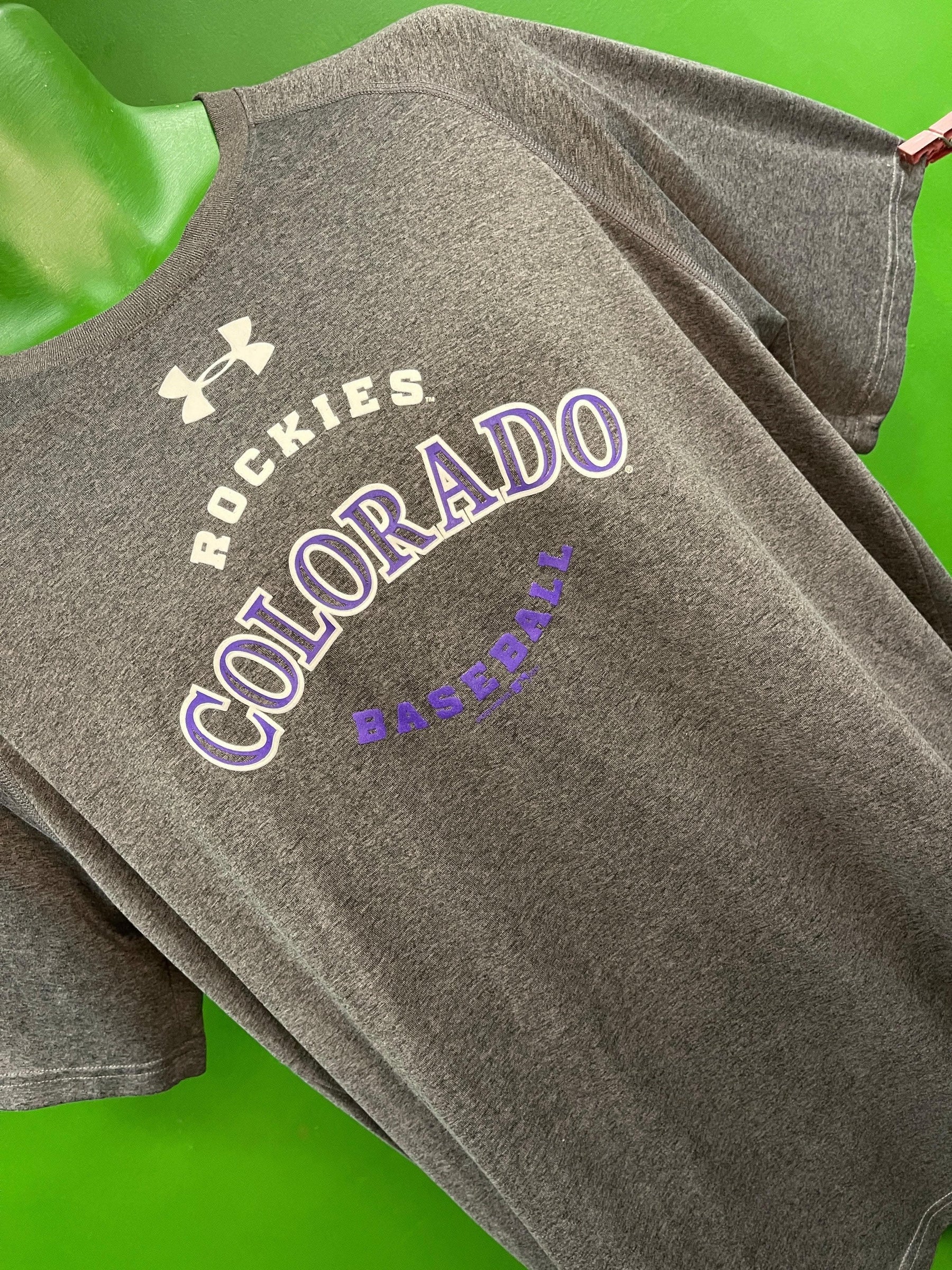 MLB Colorado Rockies Under Armour Heat Gear T-Shirt Men's Large