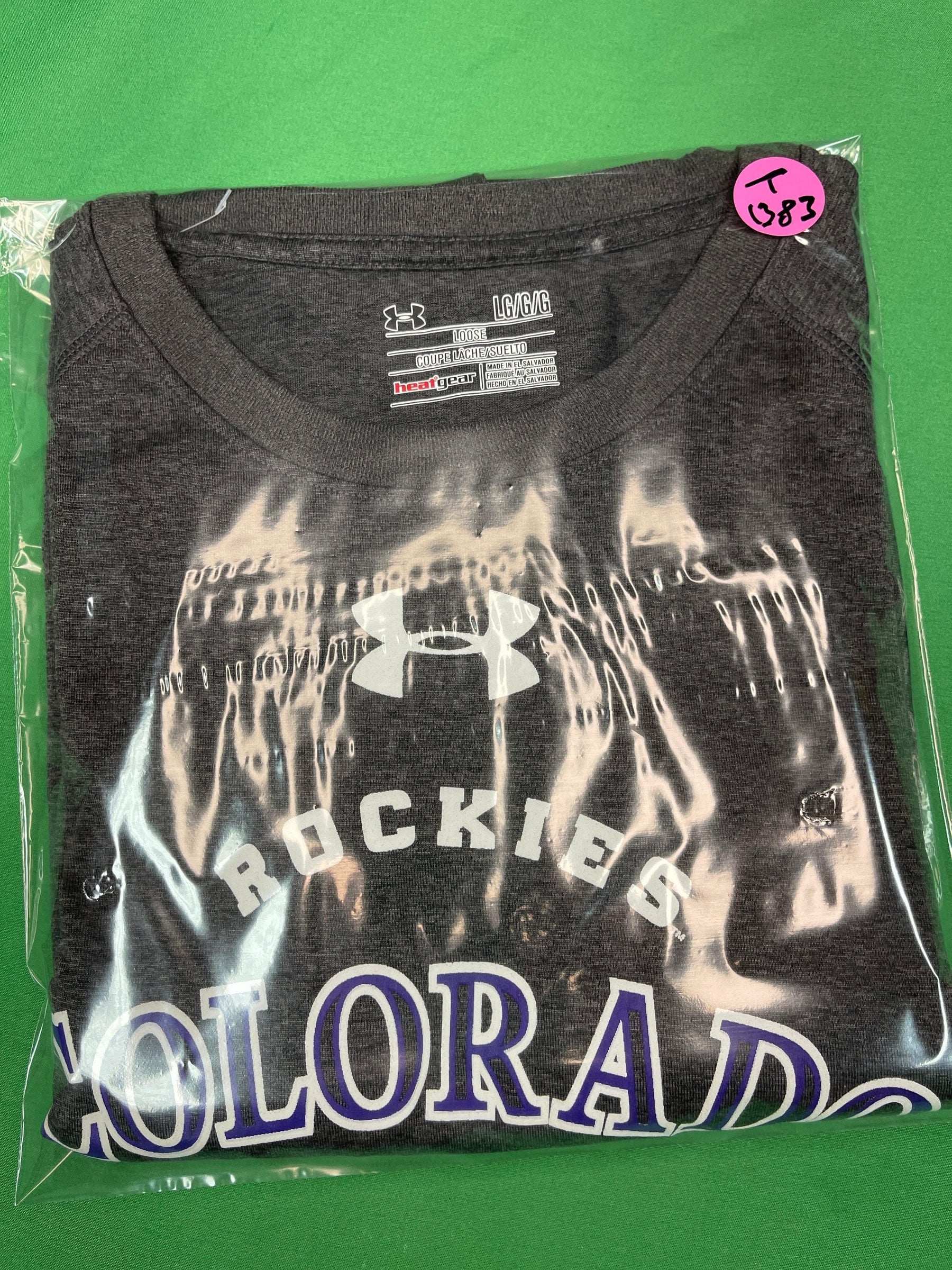MLB Colorado Rockies Under Armour Heat Gear T-Shirt Men's Large