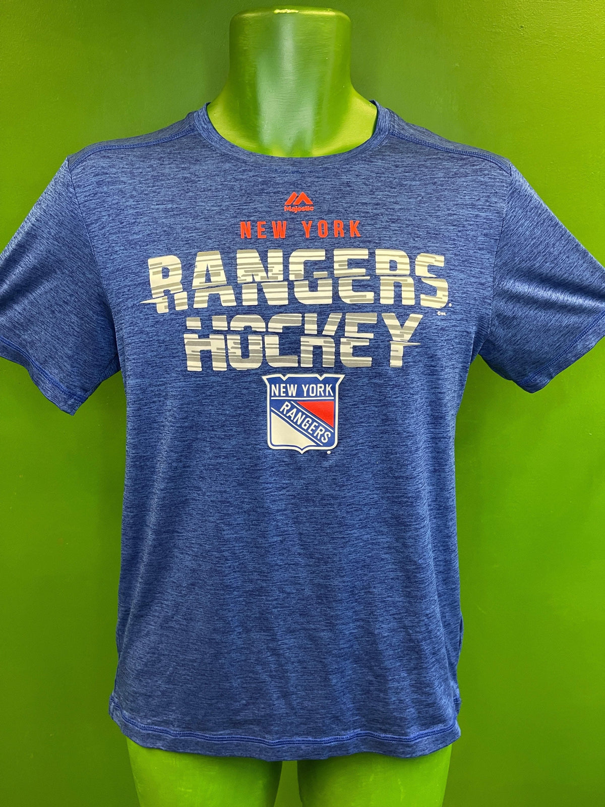 NHL New York Rangers Blue Sports T-Shirt Men's Small