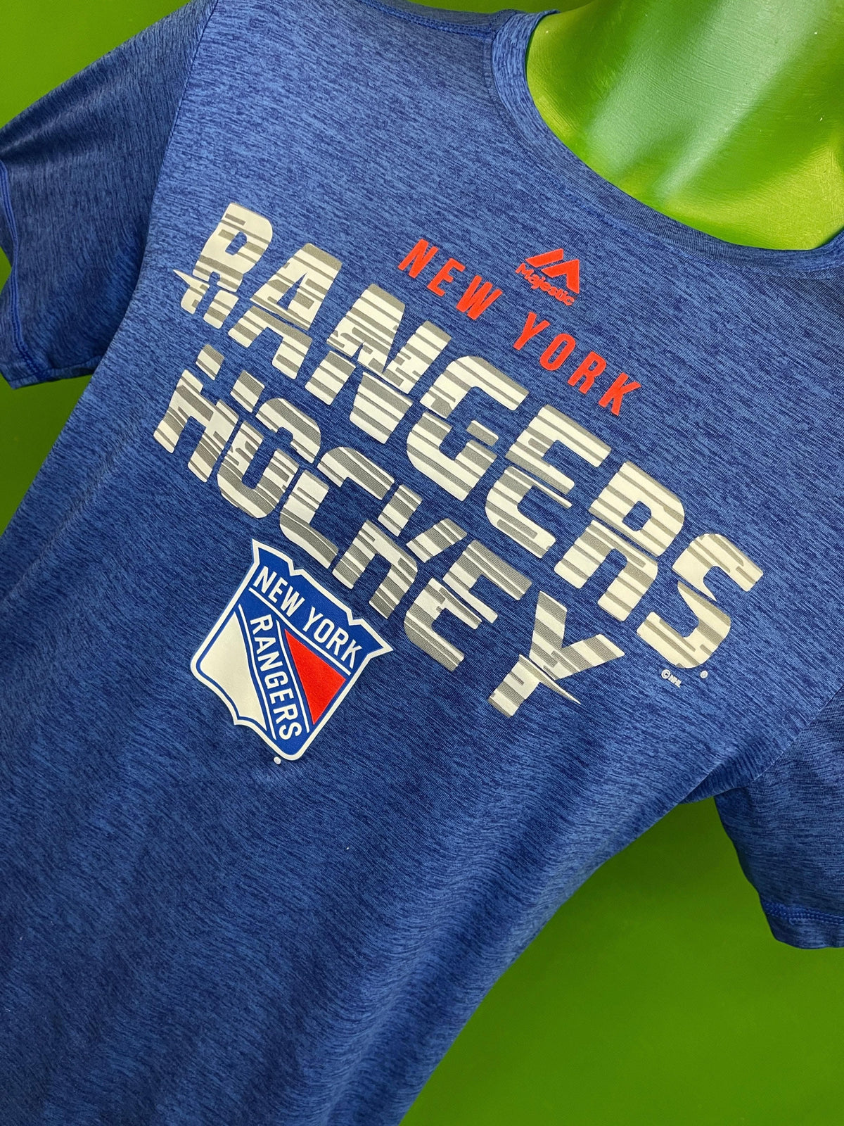 NHL New York Rangers Blue Sports T-Shirt Men's Small