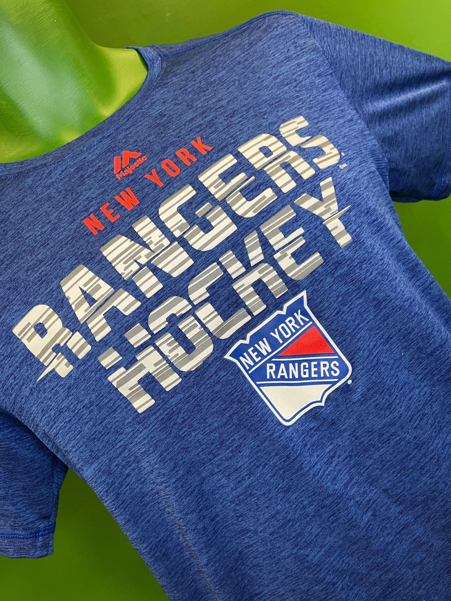 NHL New York Rangers Blue Sports T-Shirt Men's Small