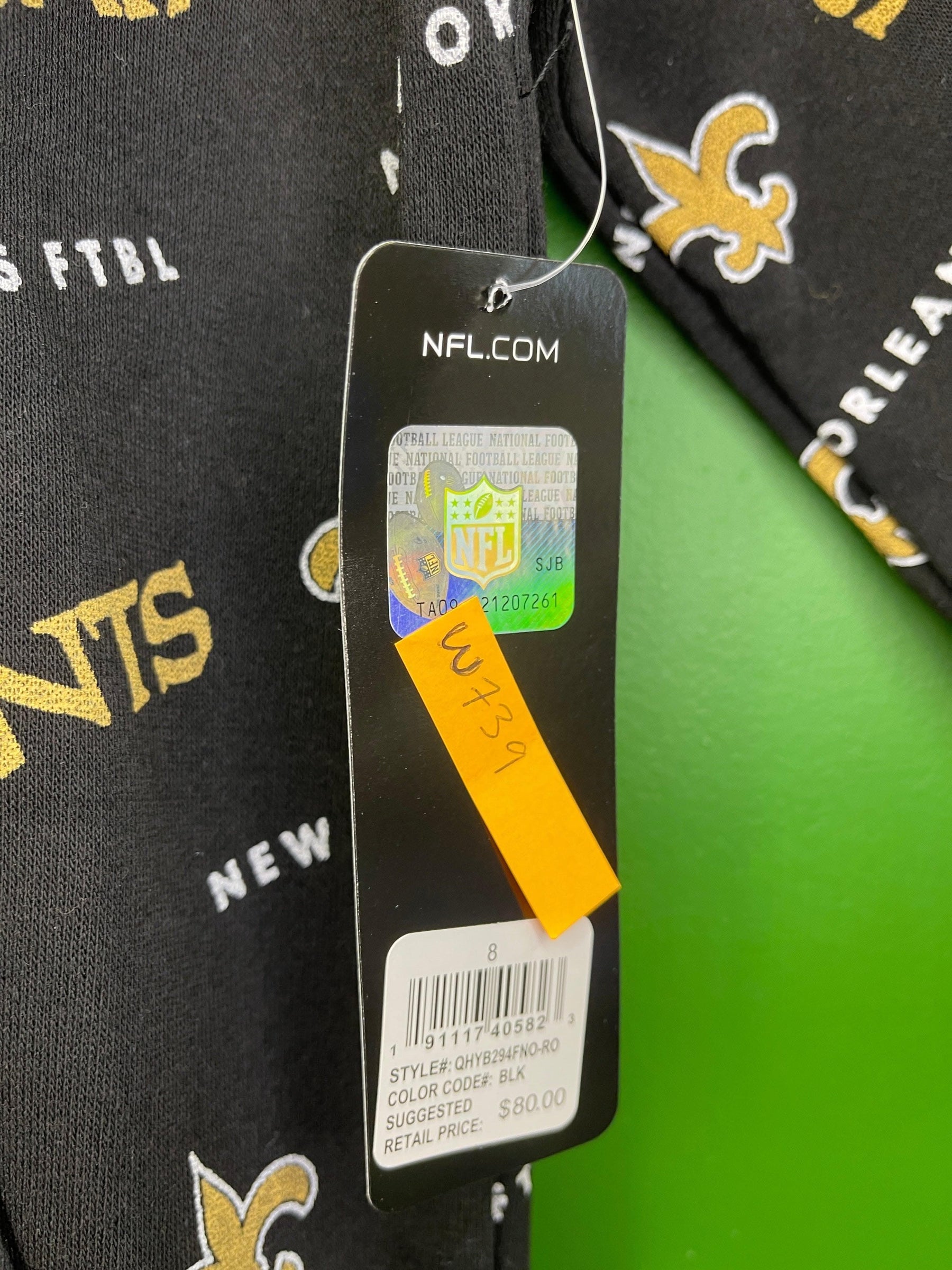 NFL New Orleans Saints Overall Print Hoodie Youth Small 8 NWT
