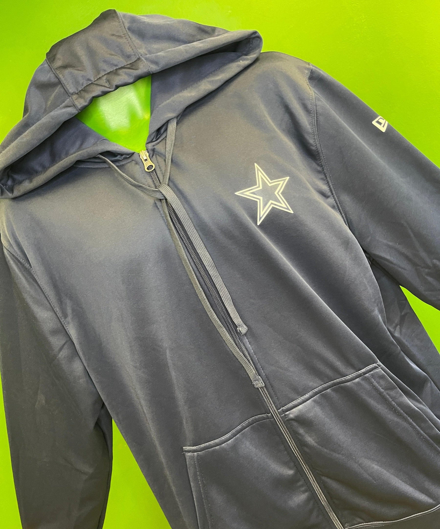 NFL Dallas Cowboys New Era Blue Full Zip Hoodie Men's X-Large NWT