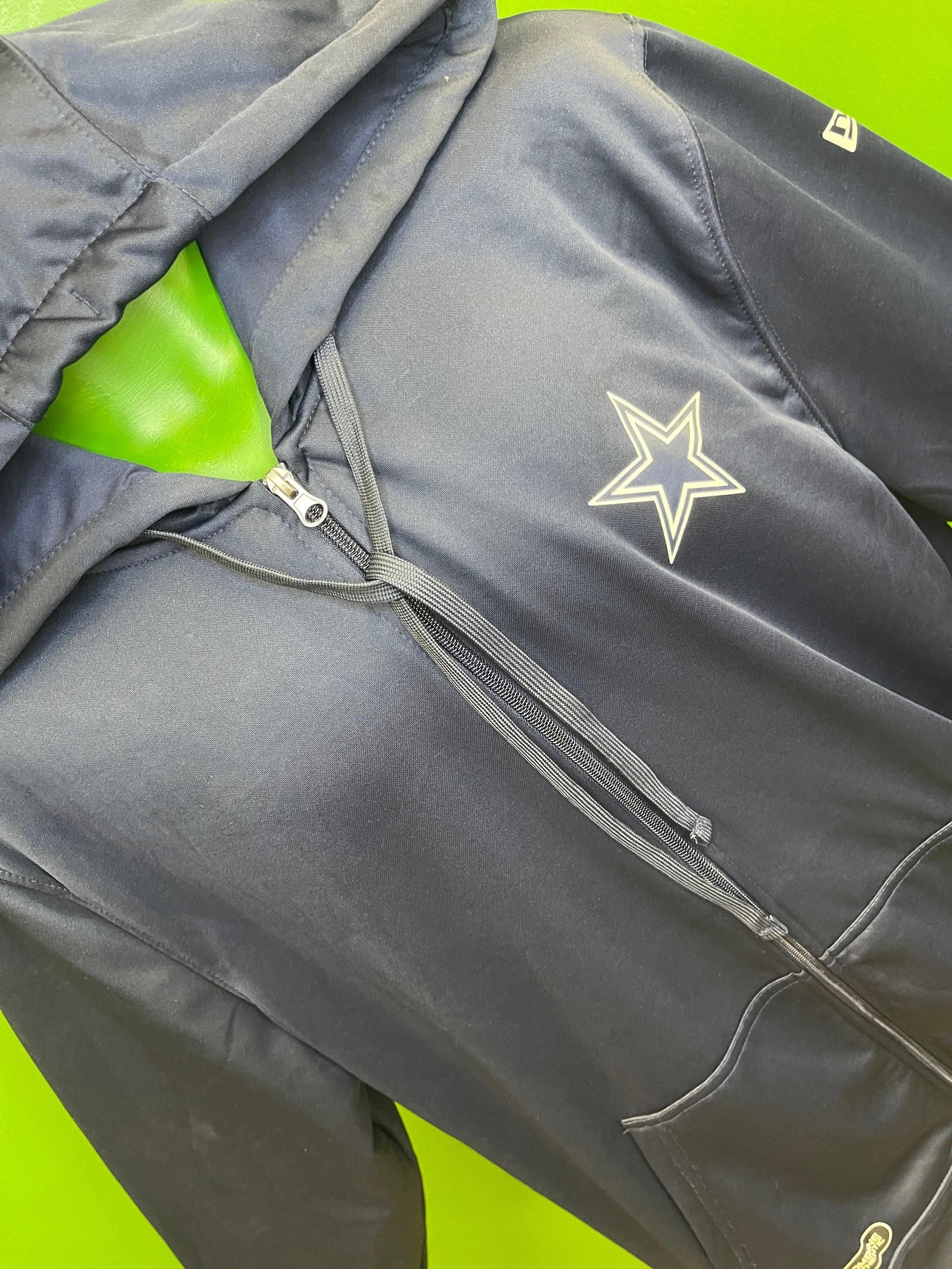 NFL Dallas Cowboys New Era Blue Full Zip Hoodie Men's X-Large NWT