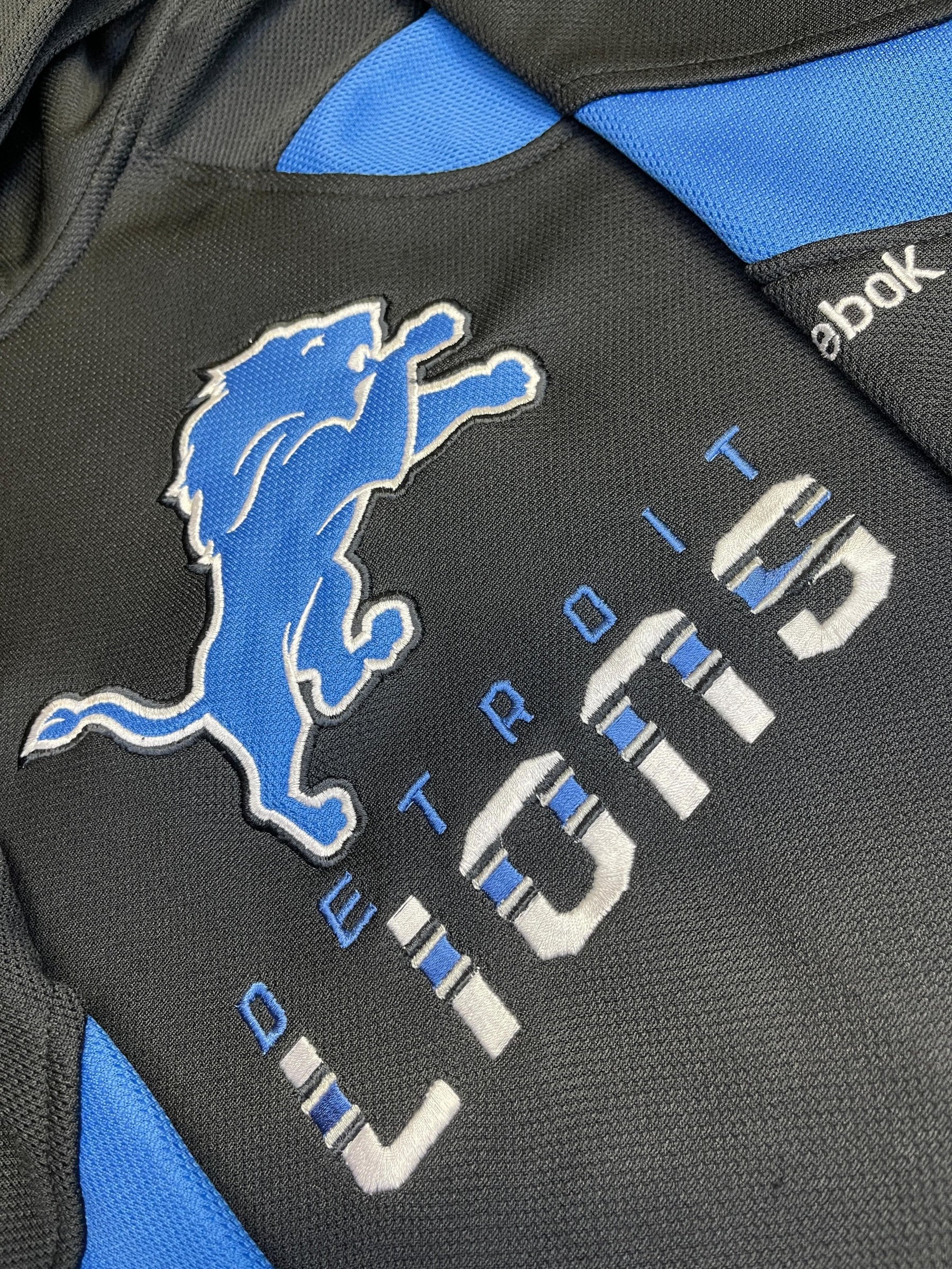 NFL Detroit Lions Reebok Colour Block Hoodie Stitched Youth Small 8