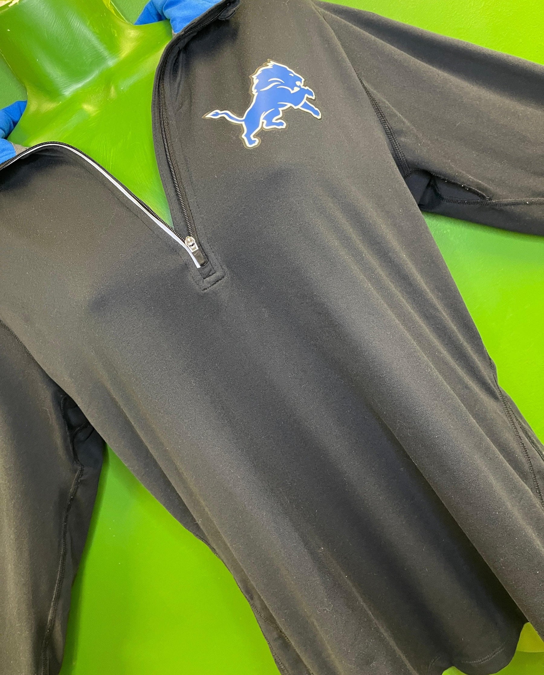 NFL Detroit Lions 1/4 Zip Pullover Women's Large