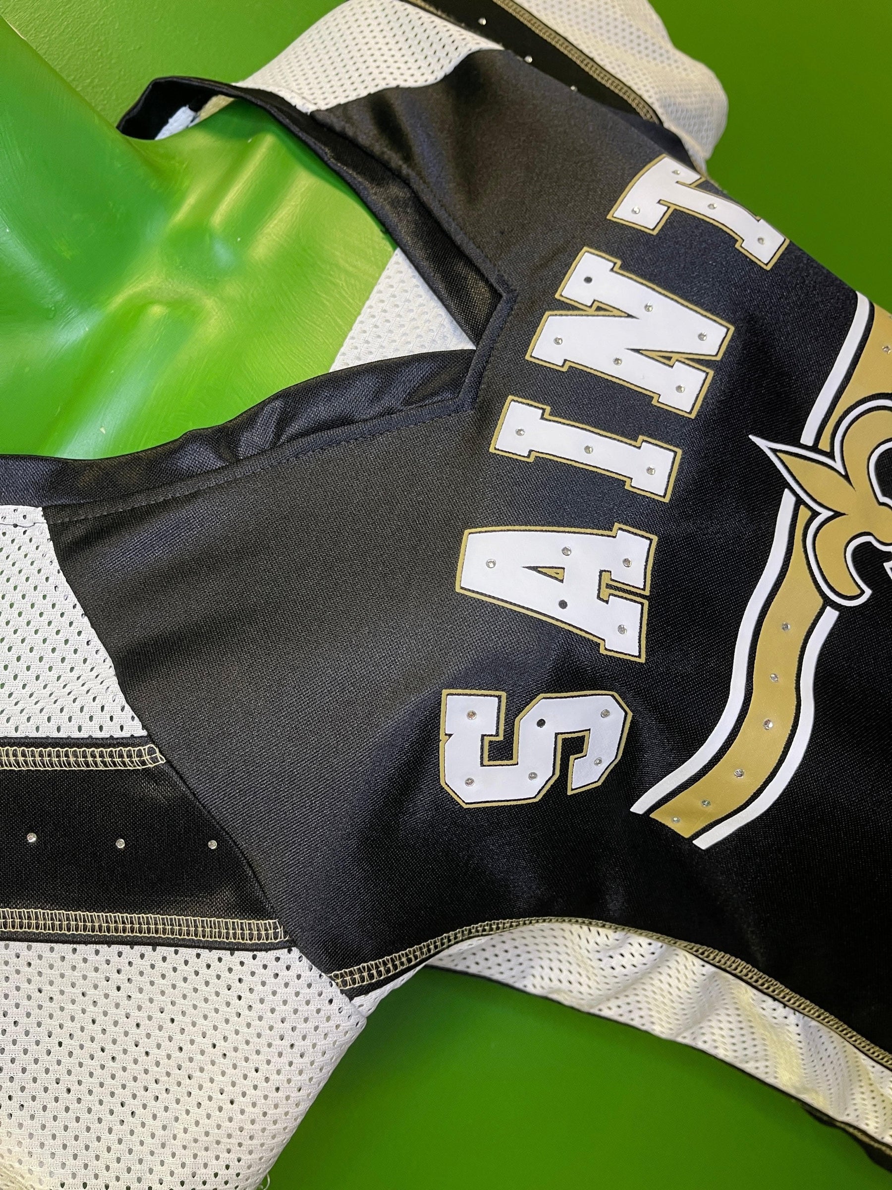 NFL New Orleans Saints Sparkly Mesh Jersey Women's Small