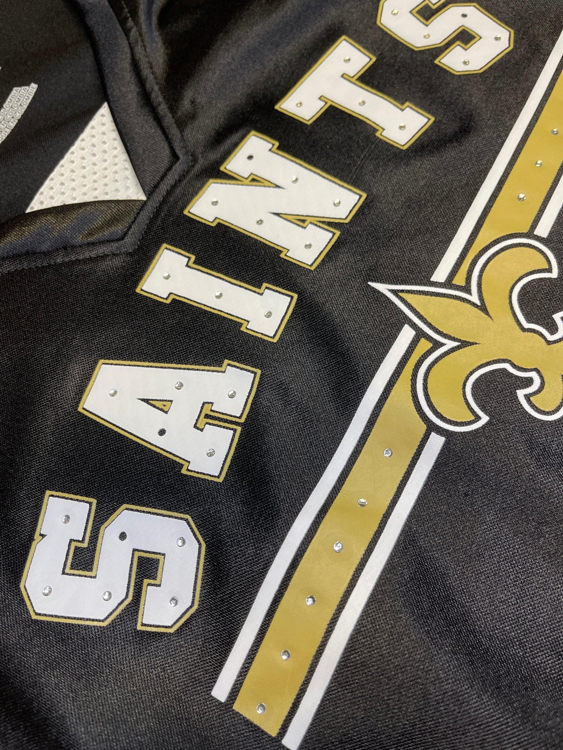 NFL New Orleans Saints Sparkly Mesh Jersey Women's Small