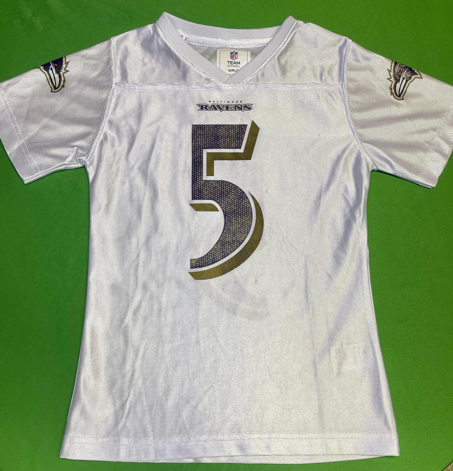 NFL Baltimore Ravens Joe Flacco #5 Jersey Girls' Youth Small 7-8