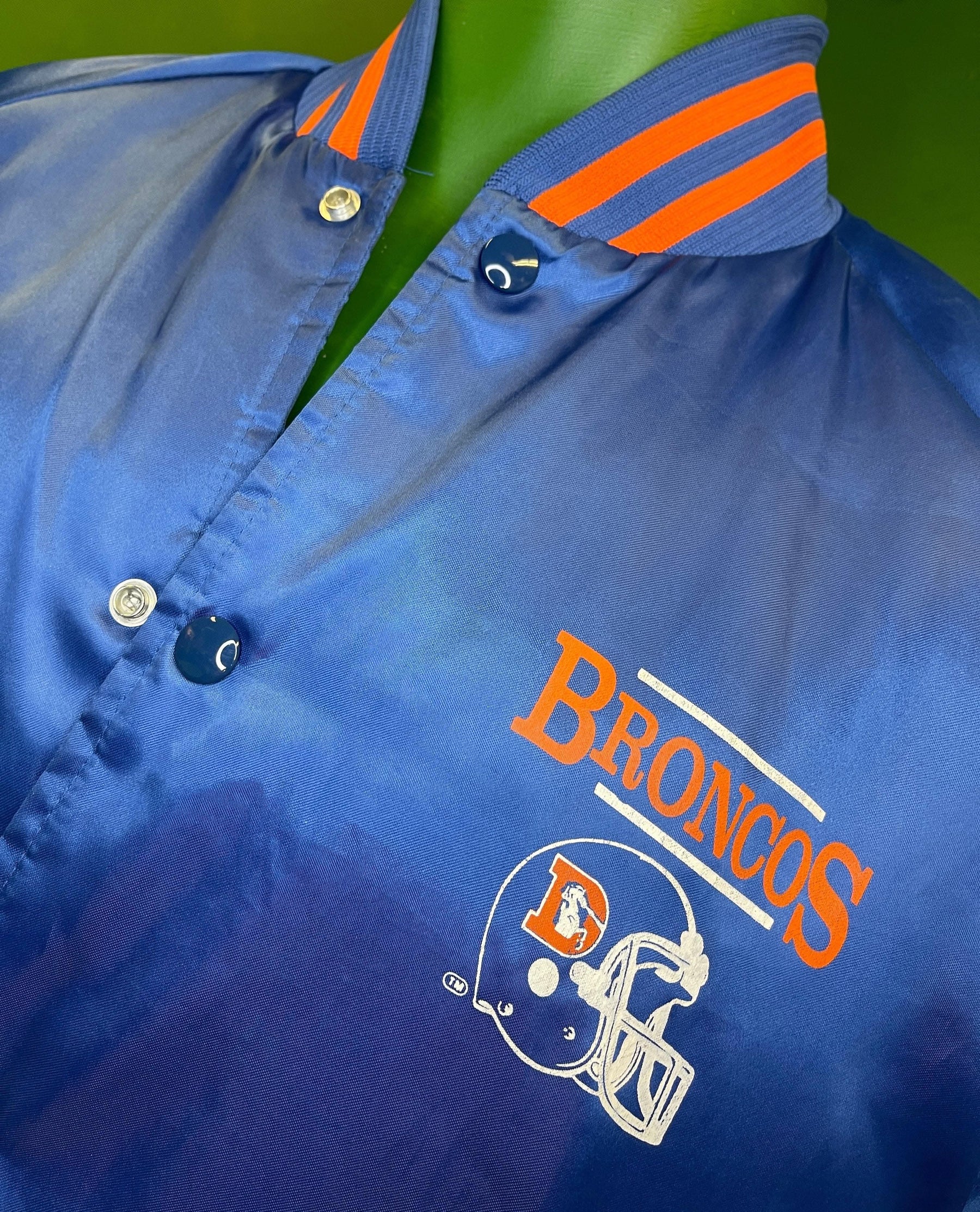 NFL Denver Broncos Chalk Line Vintage Satin Bomber Men's Medium
