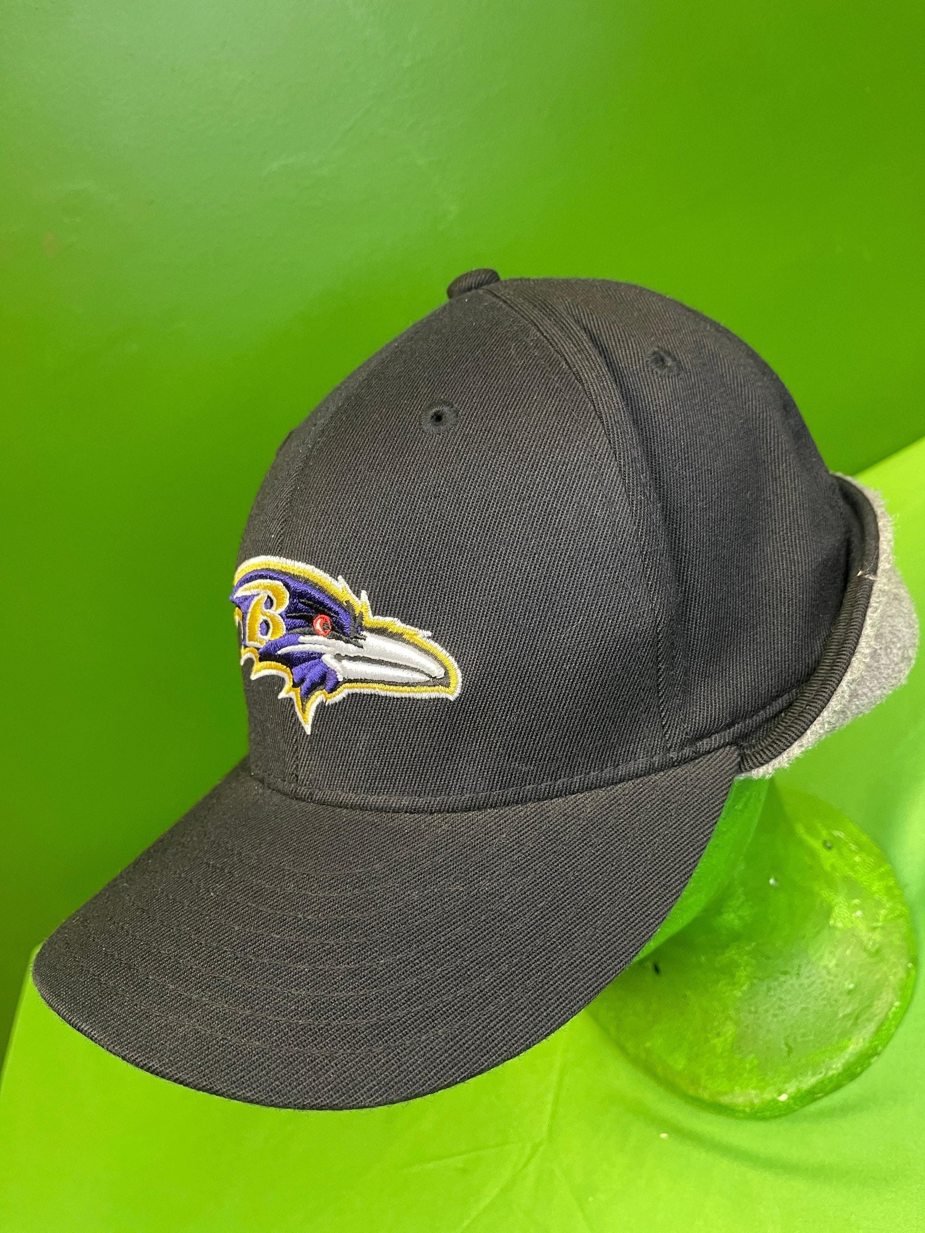 NFL Baltimore Ravens Reebok Winter Flannel-Lined Cap/Hat Large/X-Large