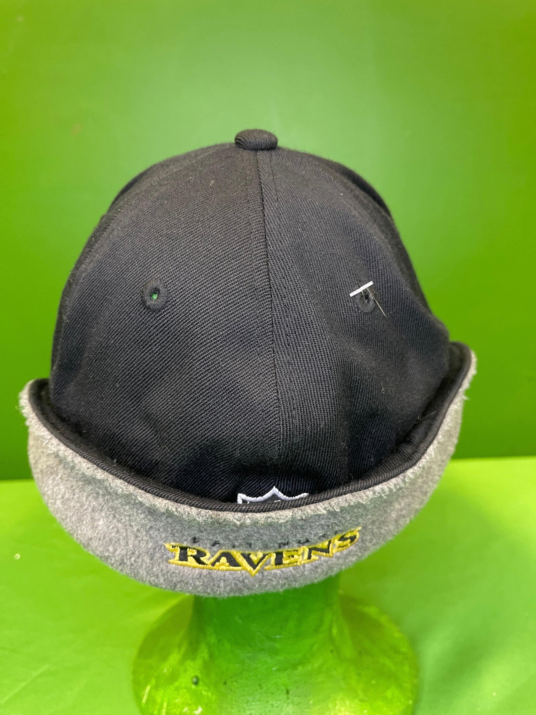NFL Baltimore Ravens Reebok Winter Flannel-Lined Cap/Hat Large/X-Large