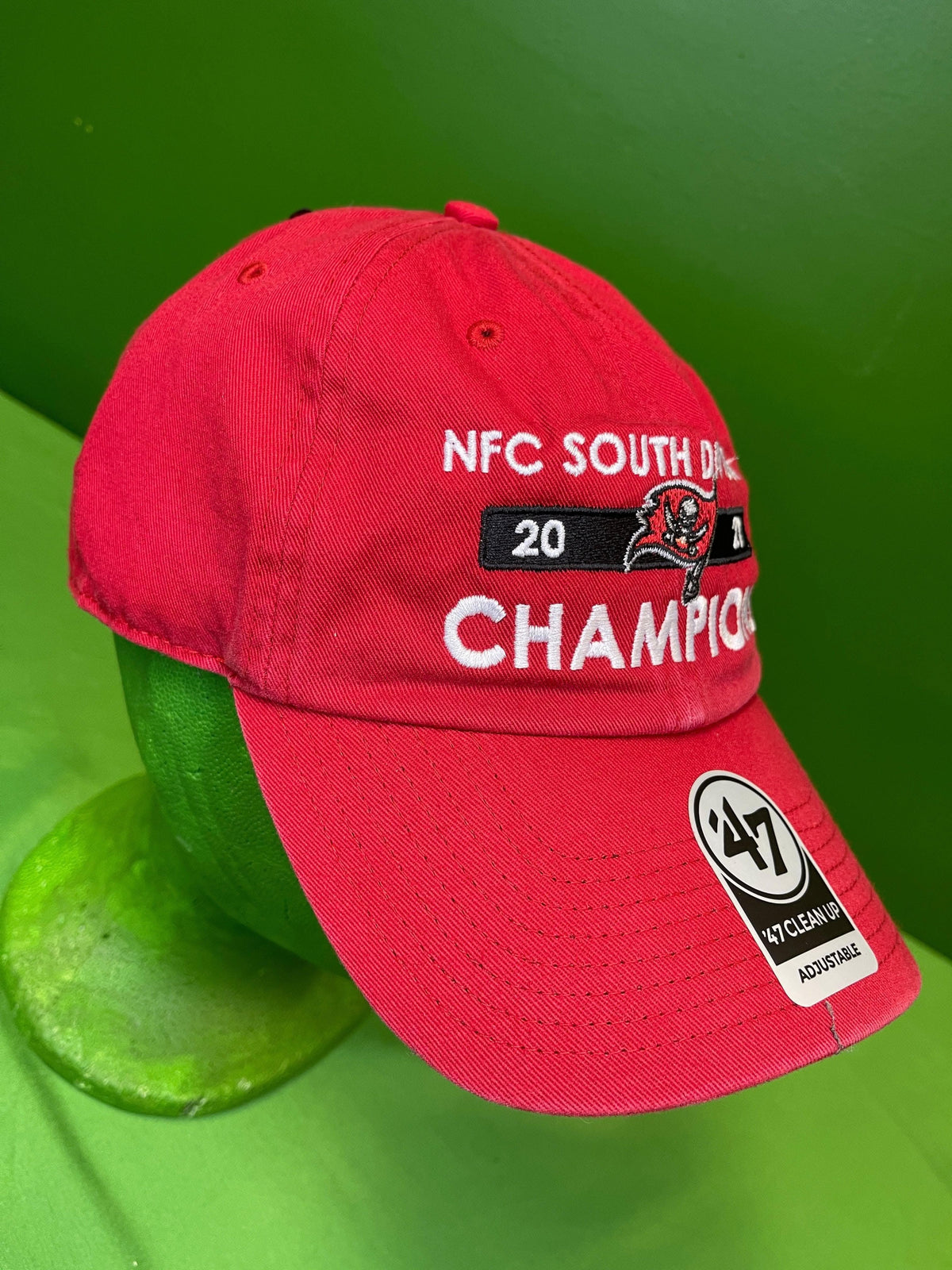 NFL Tampa Bay Buccaneers '47 Cleanup NFC South Champions Strapback Hat Cap OSFA NWT