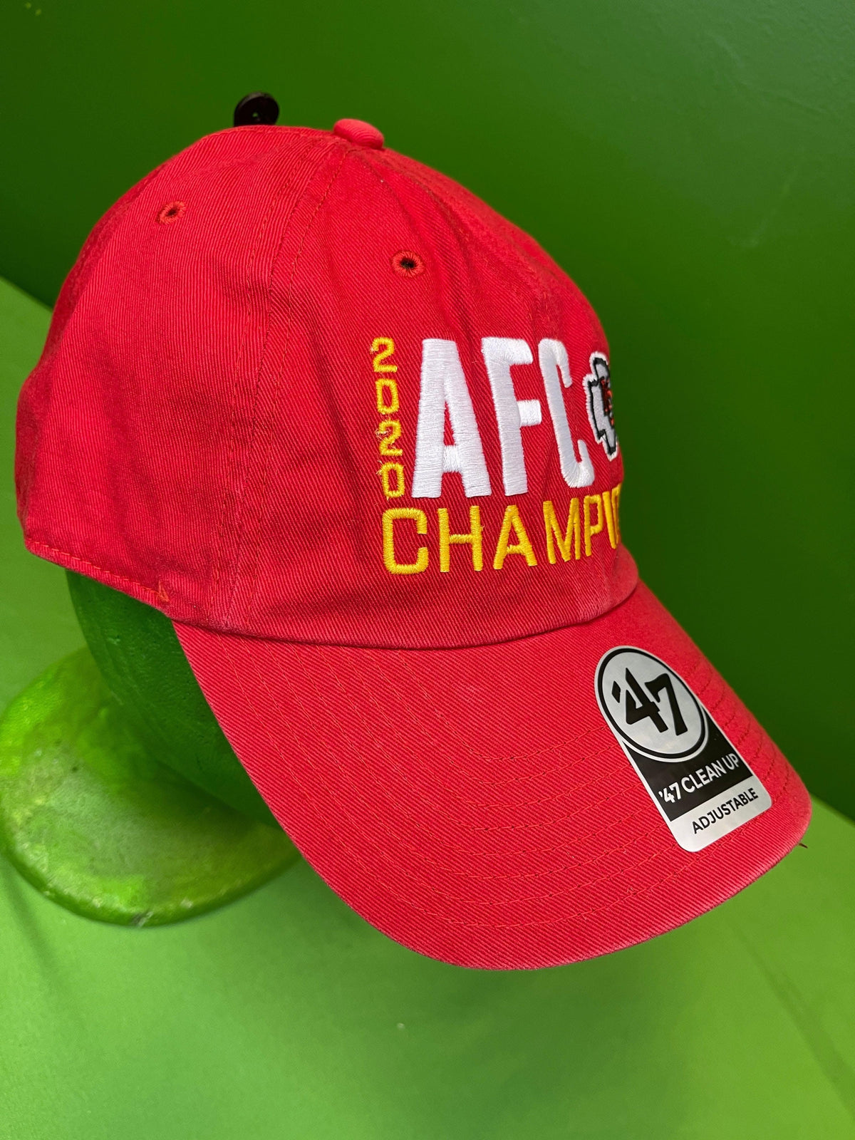 NFL Kansas City Chiefs '47 Cleanup AFC Champions Strapback Hat Cap OSFA NWT