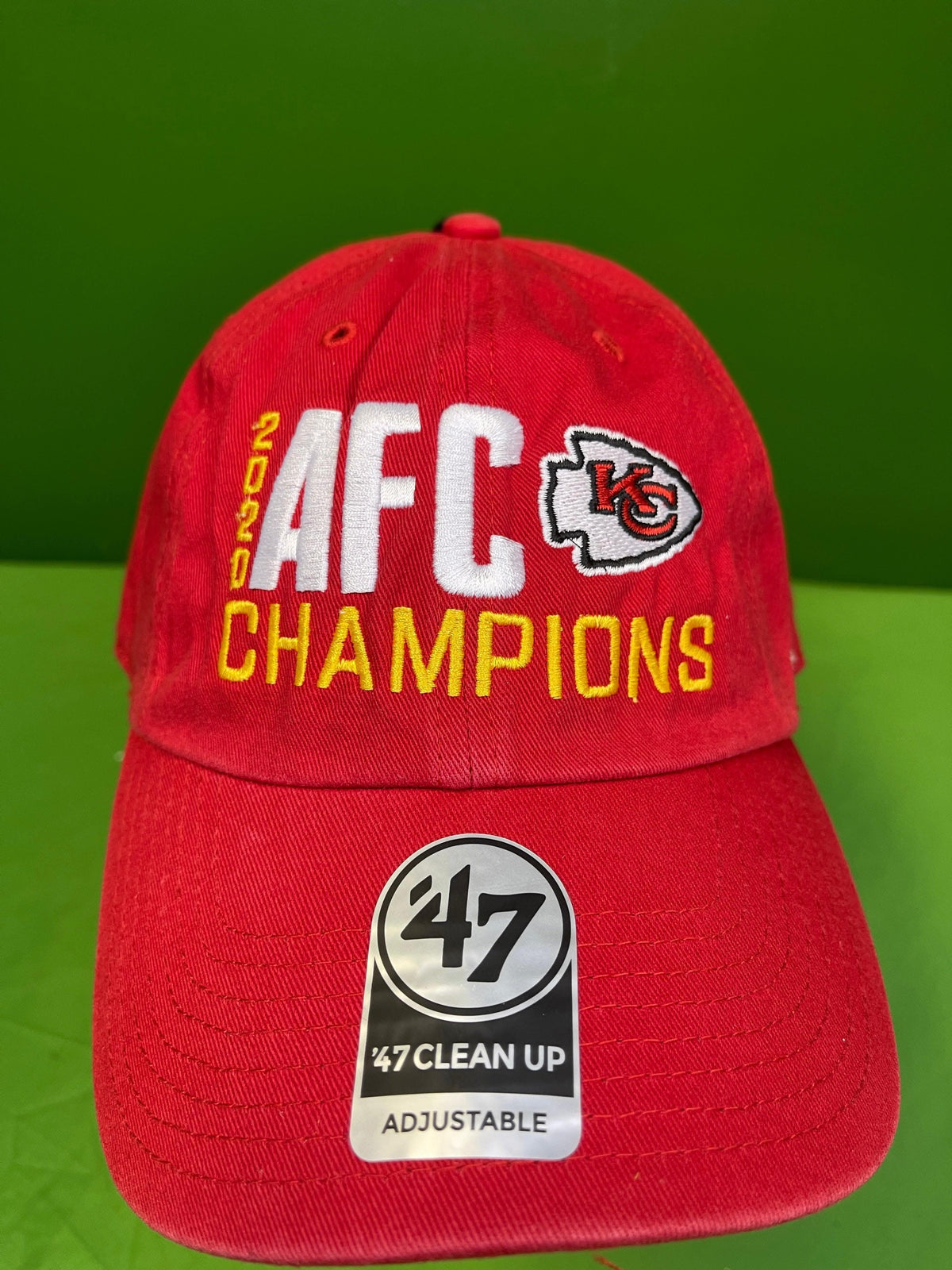 NFL Kansas City Chiefs '47 Cleanup AFC Champions Strapback Hat Cap OSFA NWT