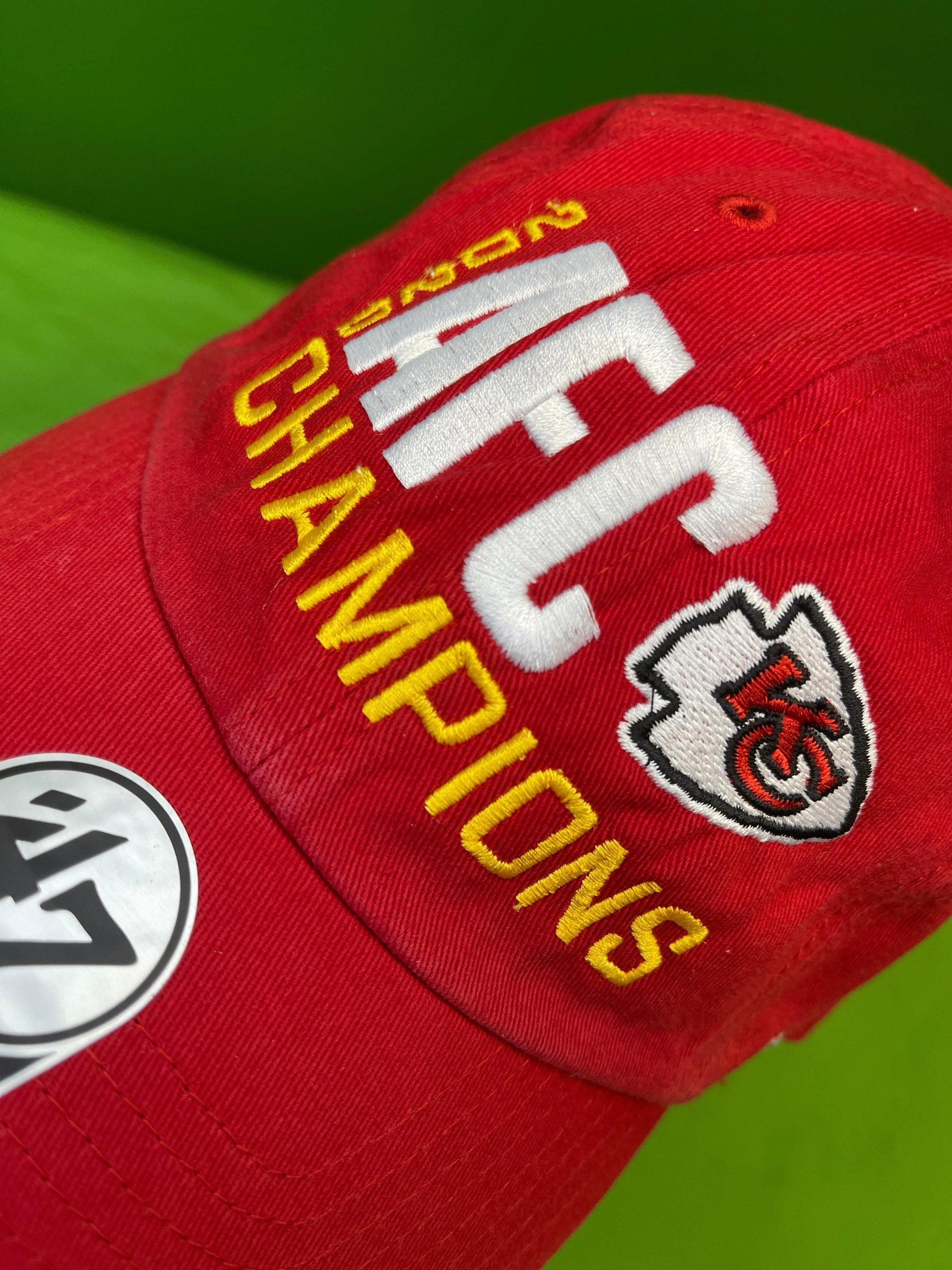 NFL Kansas City Chiefs '47 Cleanup AFC Champions Strapback Hat Cap OSFA NWT