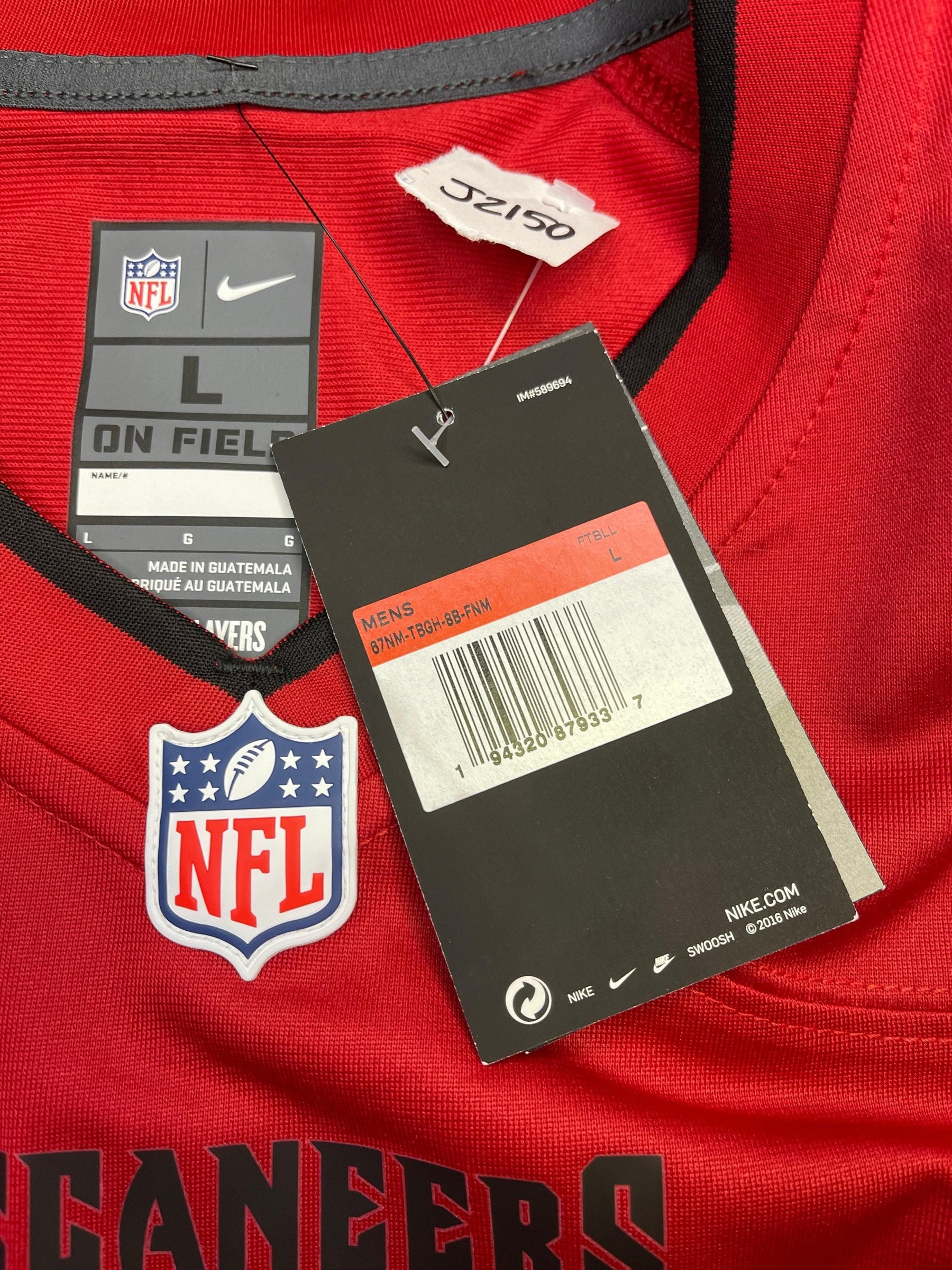 NFL Tampa Bay Buccaneers Tom Brady #12 Game Jersey Men's Large NWT