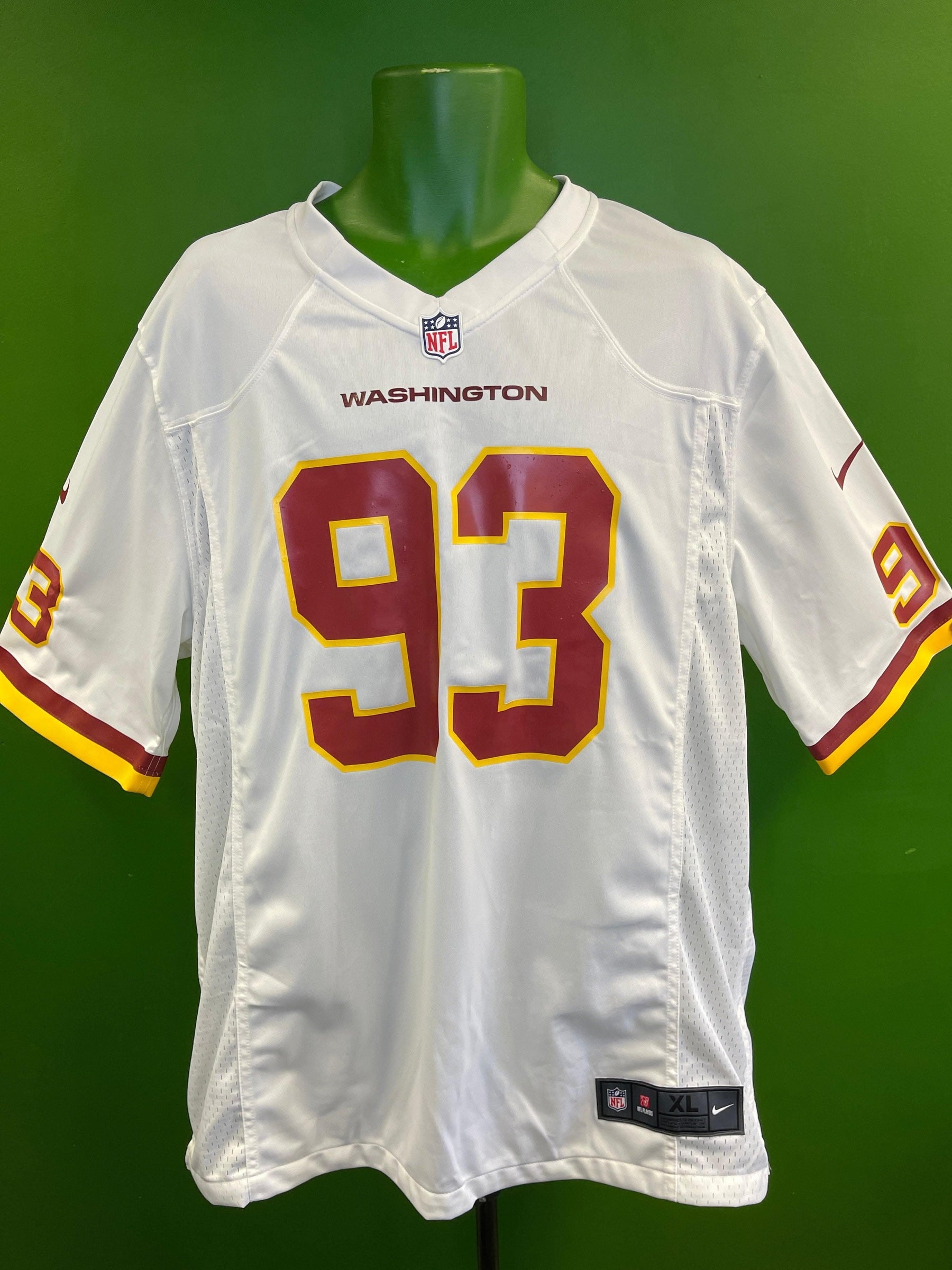 NFL Washington Commanders J Allen #93 Game Jersey Men's X-Large NWT