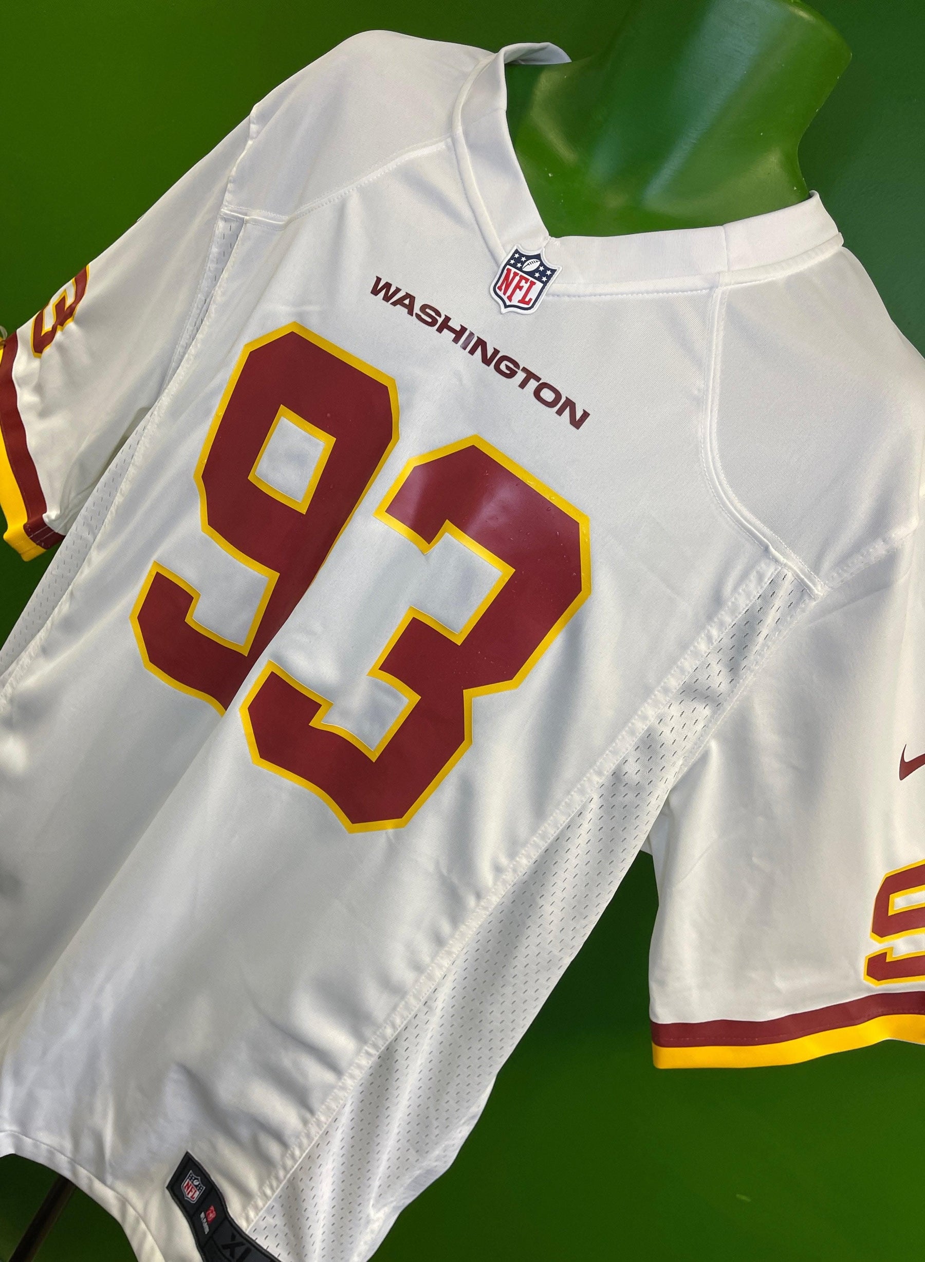 NFL Washington Commanders J Allen #93 Game Jersey Men's X-Large NWT