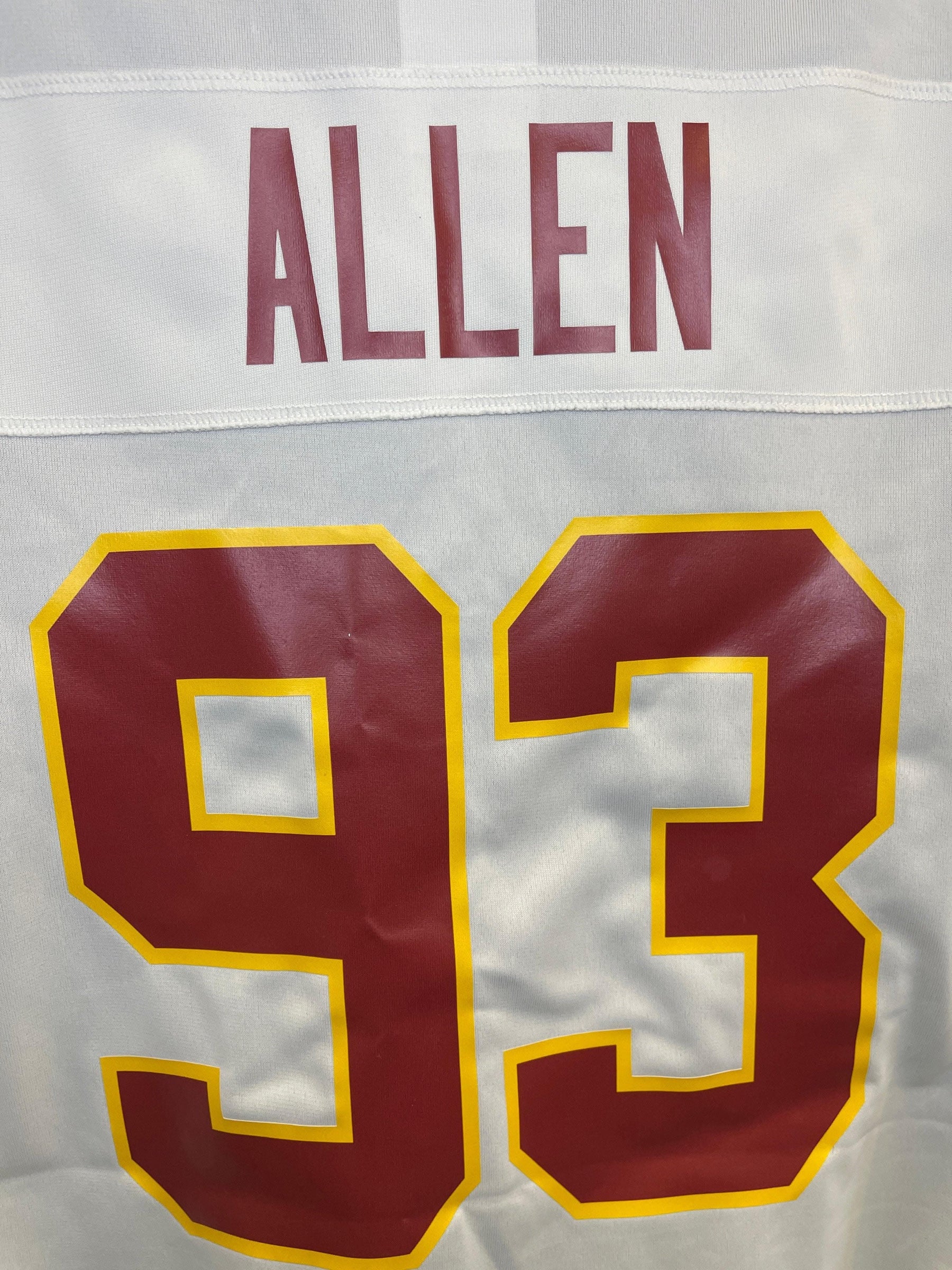 NFL Washington Commanders J Allen #93 Game Jersey Men's X-Large NWT