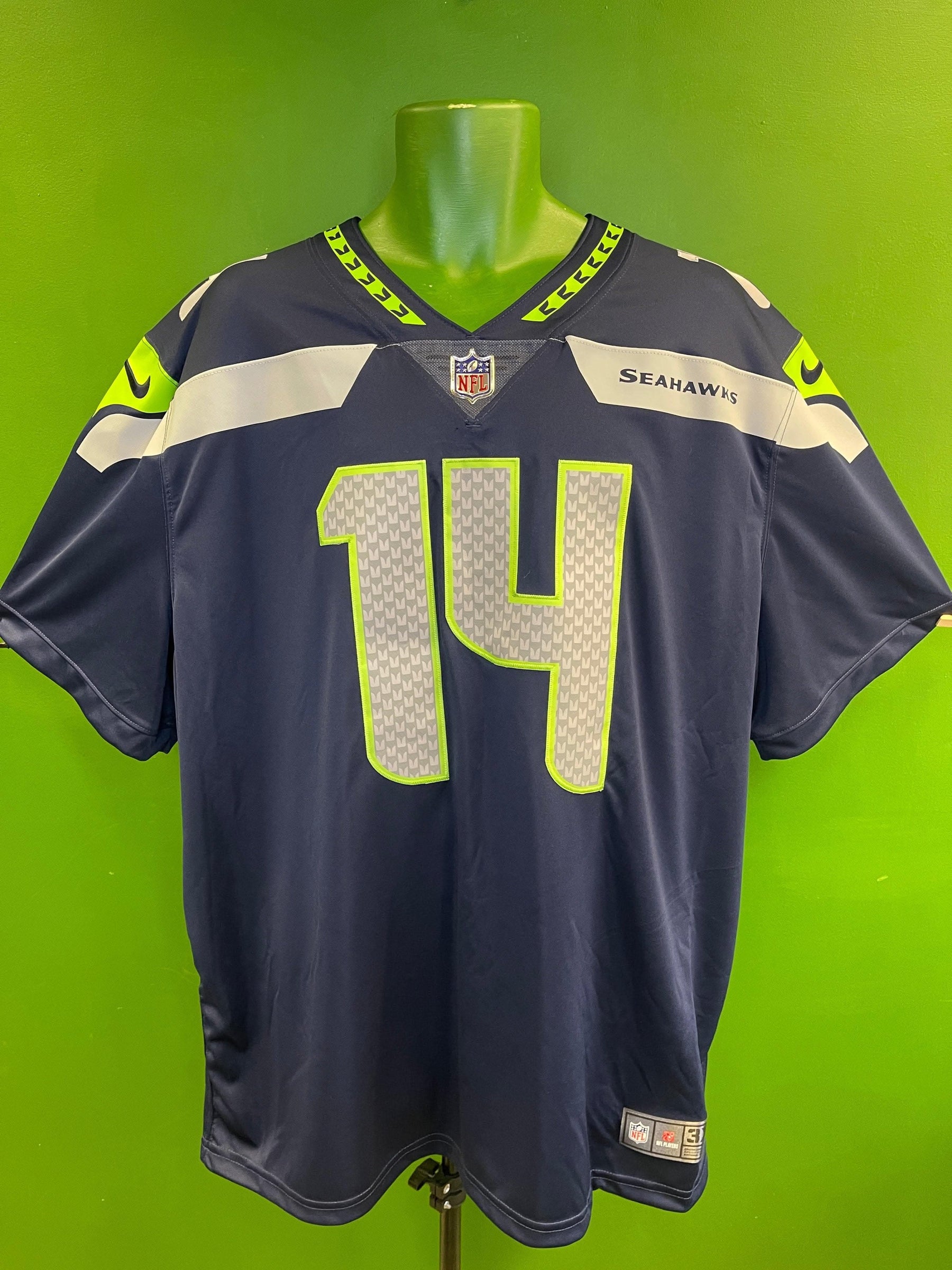 NFL Seattle Seahawks Metcalf #14 Limited Jersey Men's 3X-Large NWT