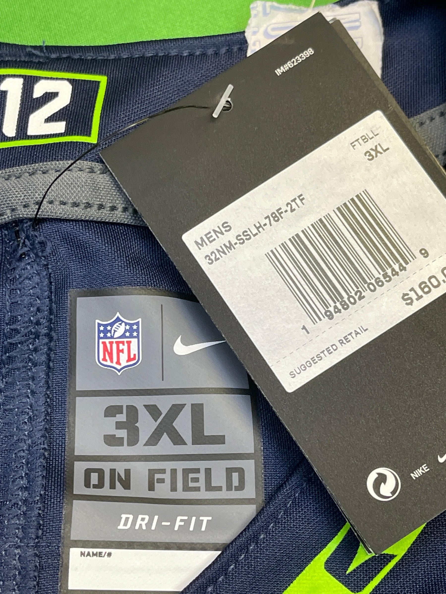 NFL Seattle Seahawks Metcalf #14 Limited Jersey Men's 3X-Large NWT
