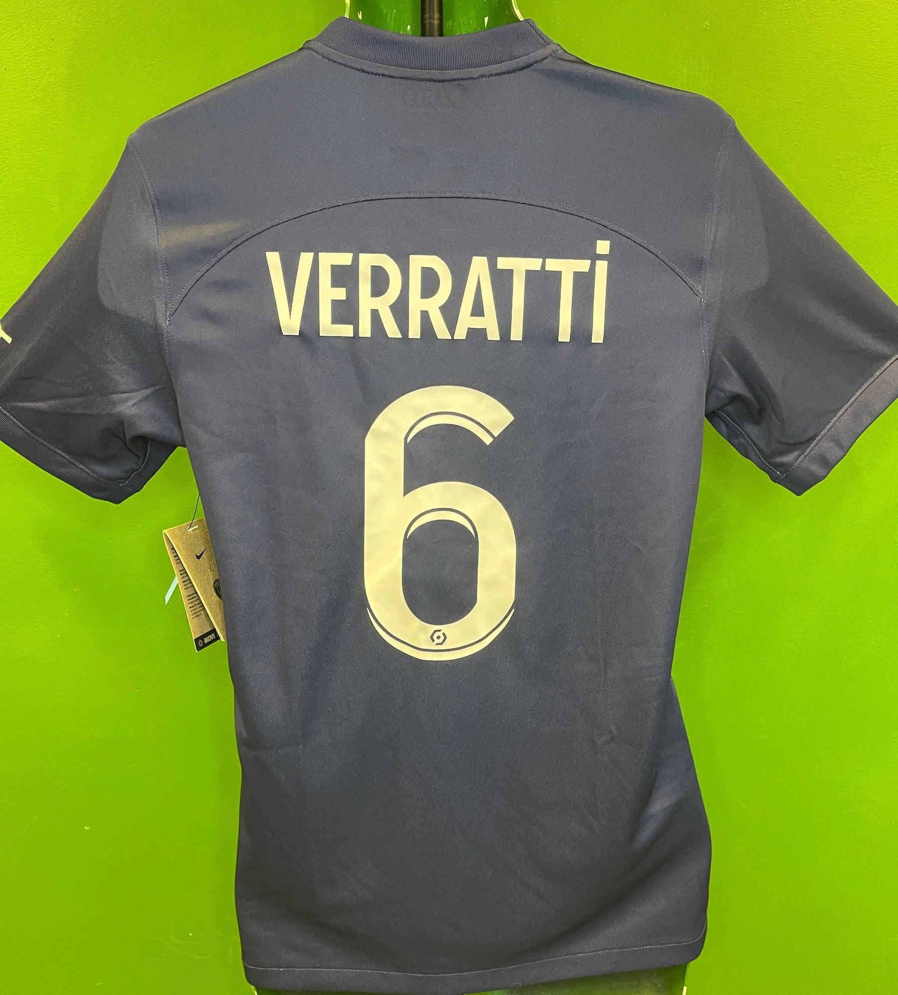 Paris St-Germain Verratti Dri-Fit Home Stadium Shirt 2022-3 Men's Small NWT