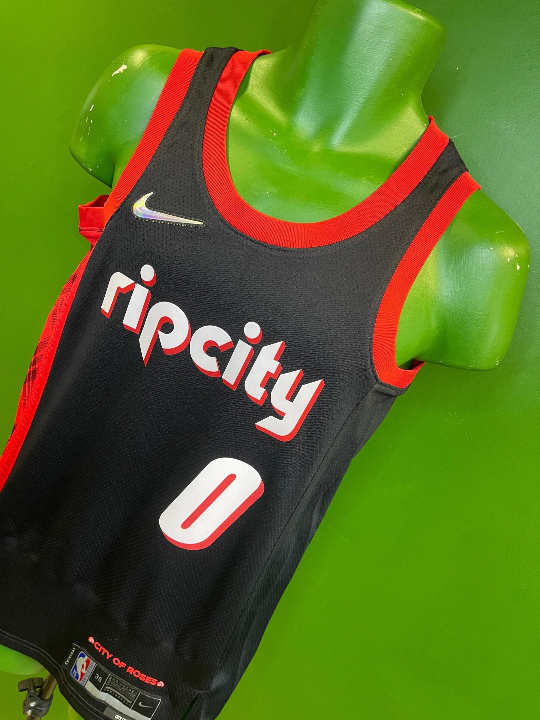 NBA Portland Trailblazers Damian Lillard City Edition Swingman Jersey Men's X-Small NWT