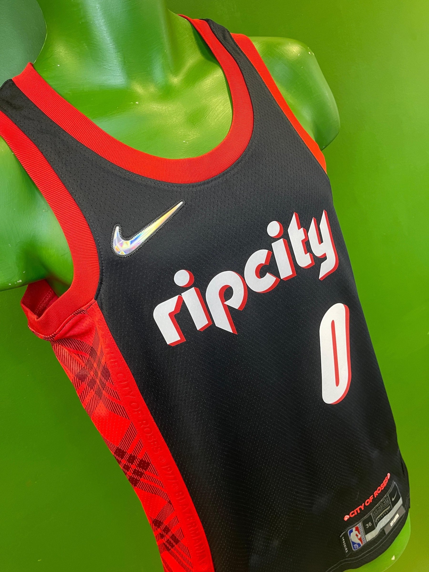 NBA Portland Trailblazers Damian Lillard City Edition Swingman Jersey Men's X-Small NWT