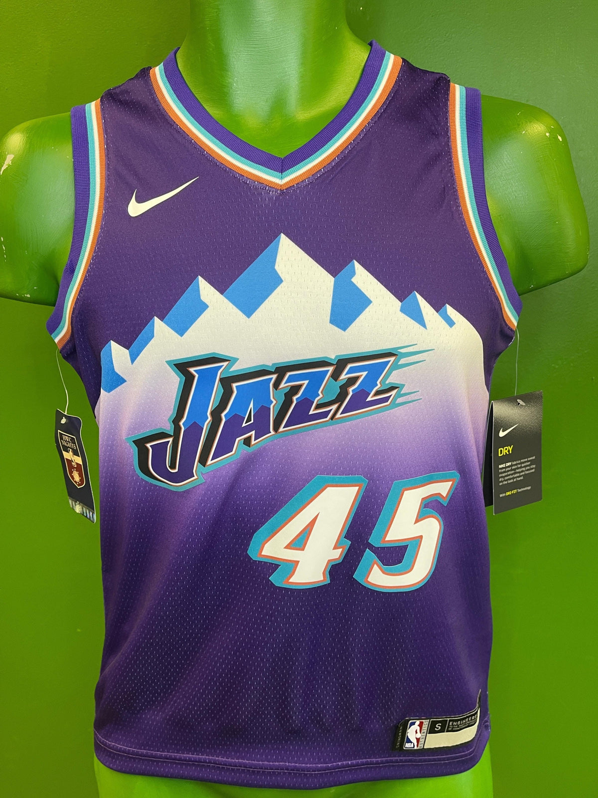 NBA Utah Jazz Donavan Mitchell Swingman Jersey Youth Small 8 NWT