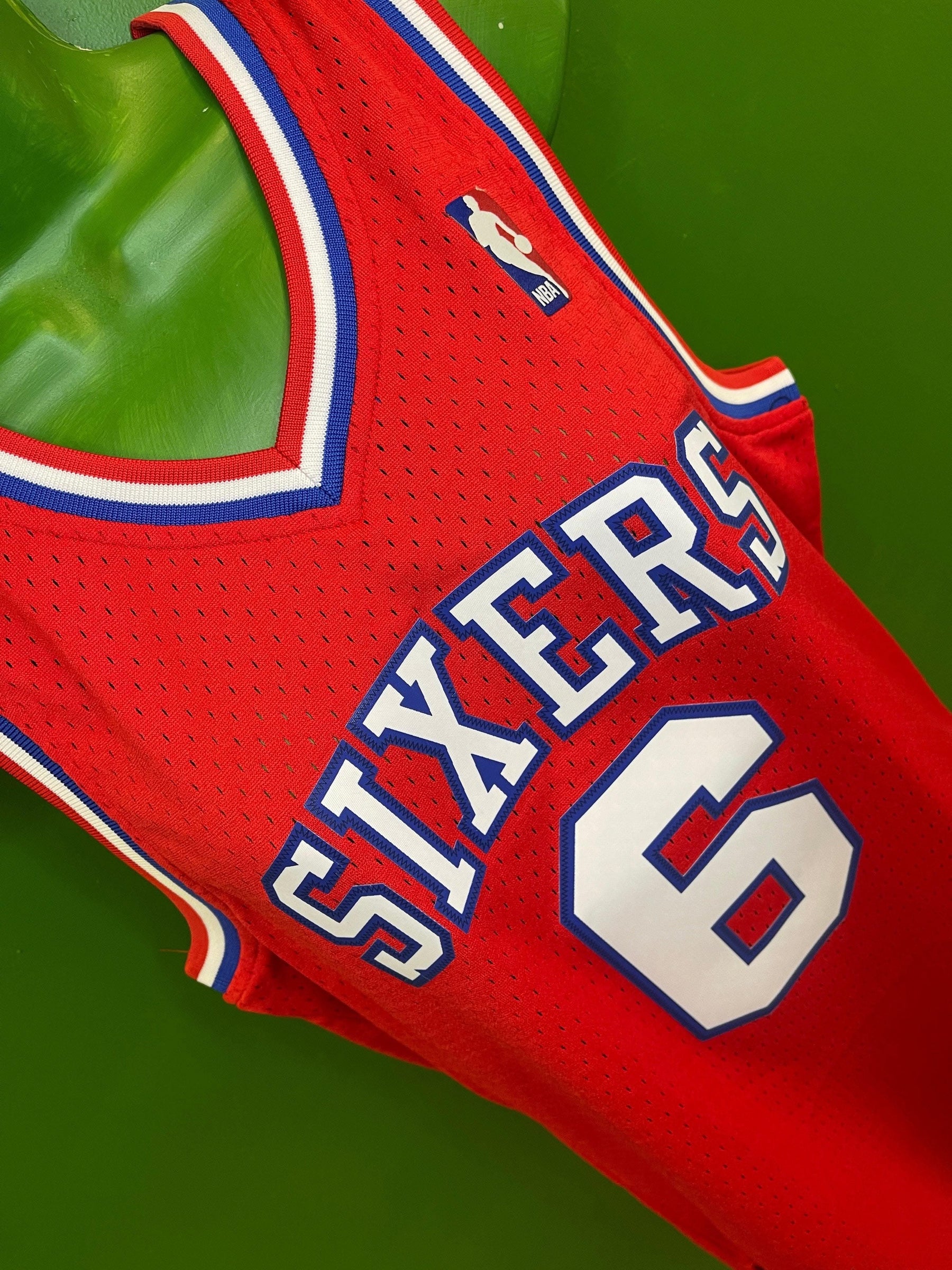 NBA Philadelphia 76ers J Erving Mitchell & Ness Stitched Jersey Women's Medium NWT
