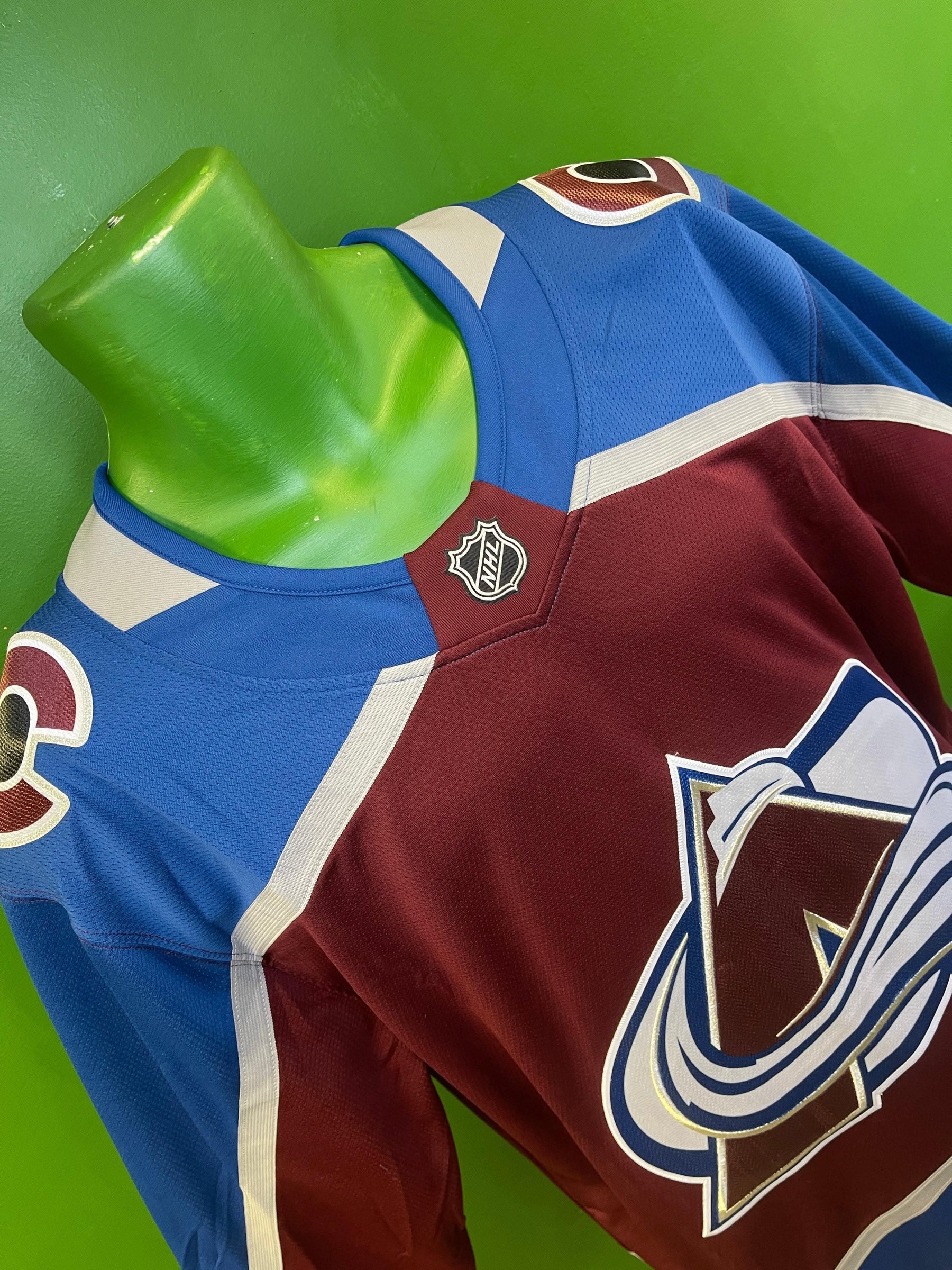 NHL Colorado Avalanche Blank Fanatics Breakaway Stitched Jersey Men's Medium NWT