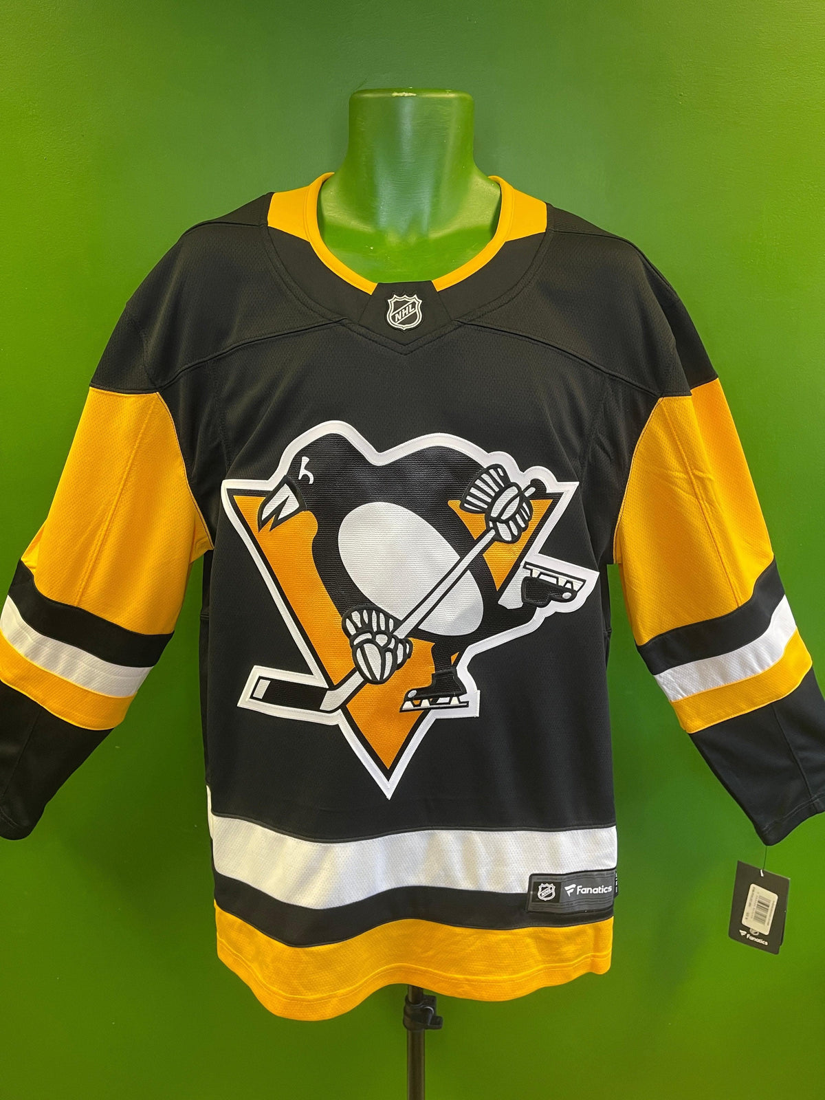 NHL Pittsburgh Penguins Blank Fanatics Breakaway Stitched Jersey Men's Medium NWT