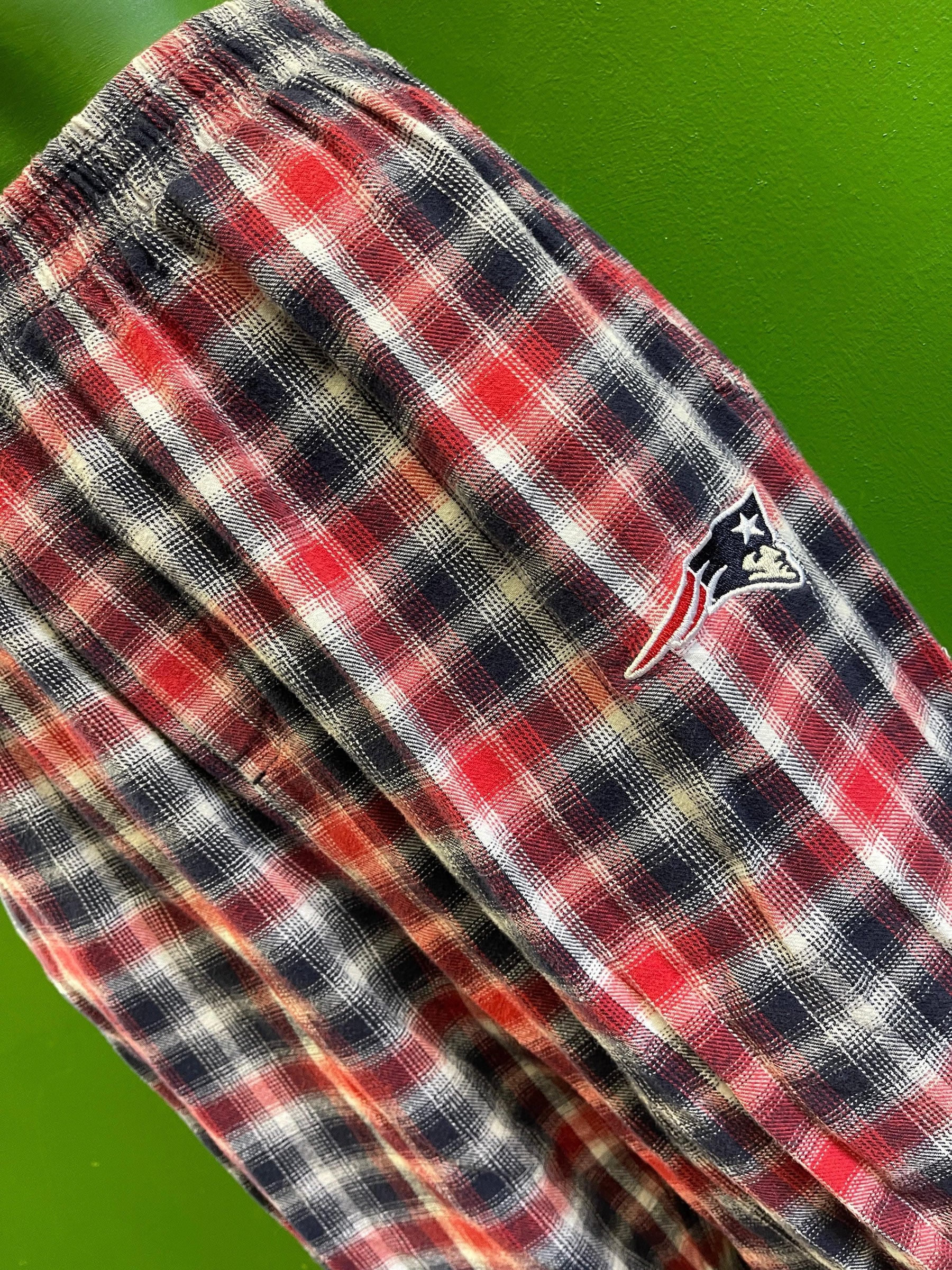 NFL New England Patriots Plaid Pyjama Bottoms Pants Trousers Youth X-Large 18-20
