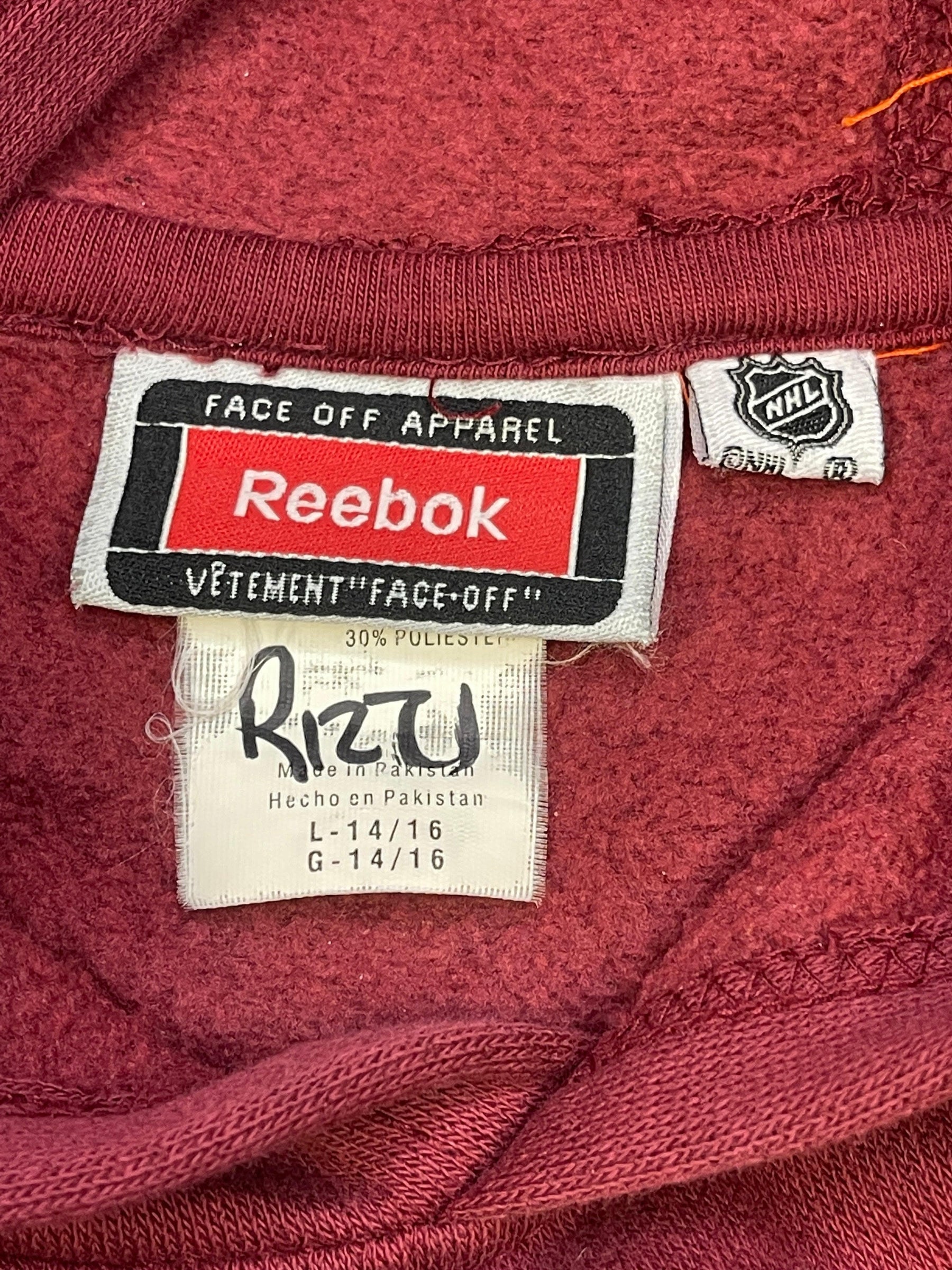 NHL Colorado Avalanche Reebok Pullover Hoodie Youth Large 14-16