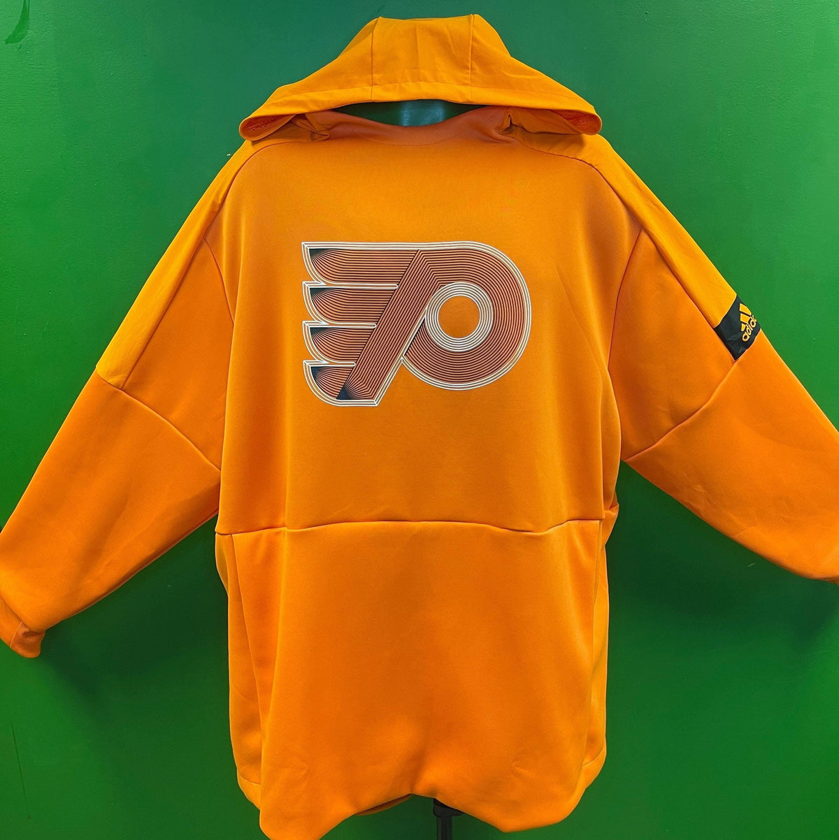 NHL Philadelphia Flyers Adidas Bright Orange Hoodie Men's 3X-Large NWT