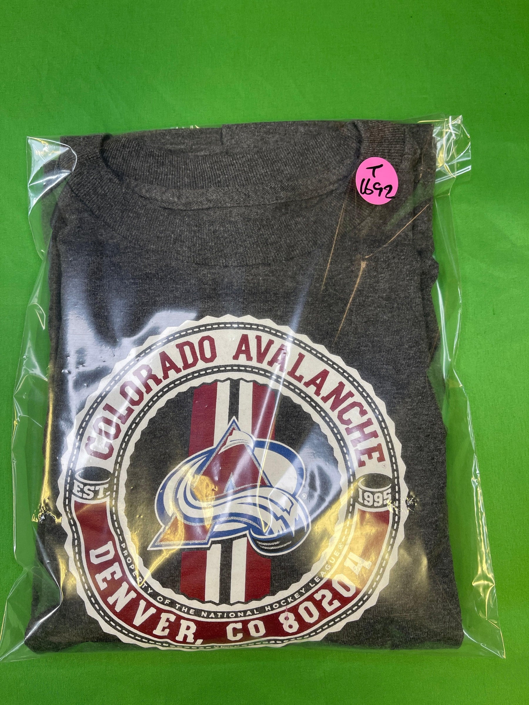 NHL Colorado Avalanche Reebok Grey L/S T-Shirt Youth Medium 10-12