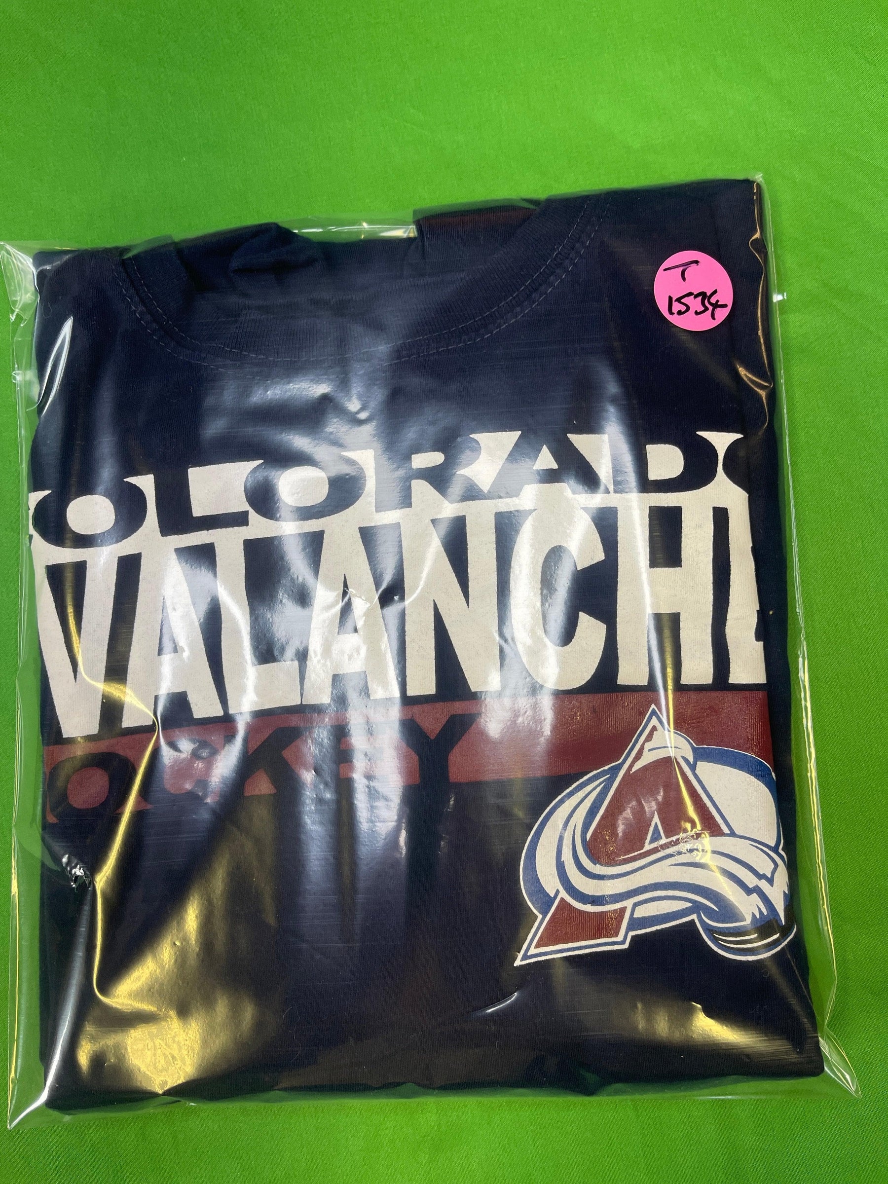NHL Colorado Avalanche Reebok Dark Blue T-shirt Youth Large 14-16