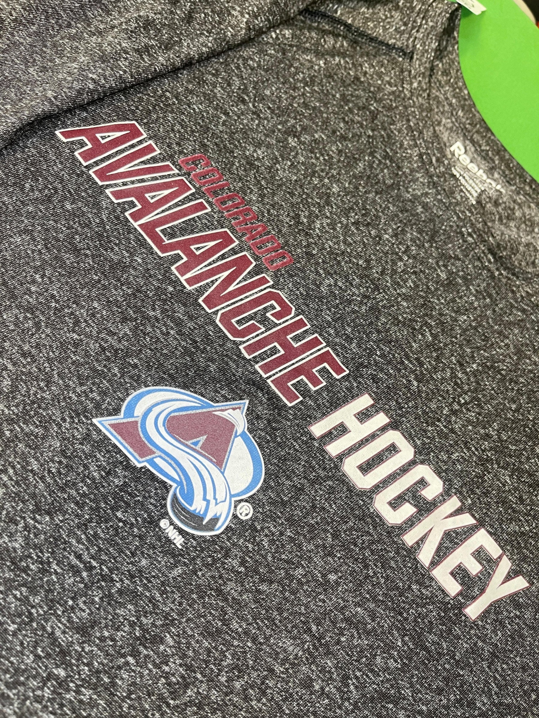 NHL Colorado Avalanche Reebok Grey L/S T-Shirt Youth Small 6-8