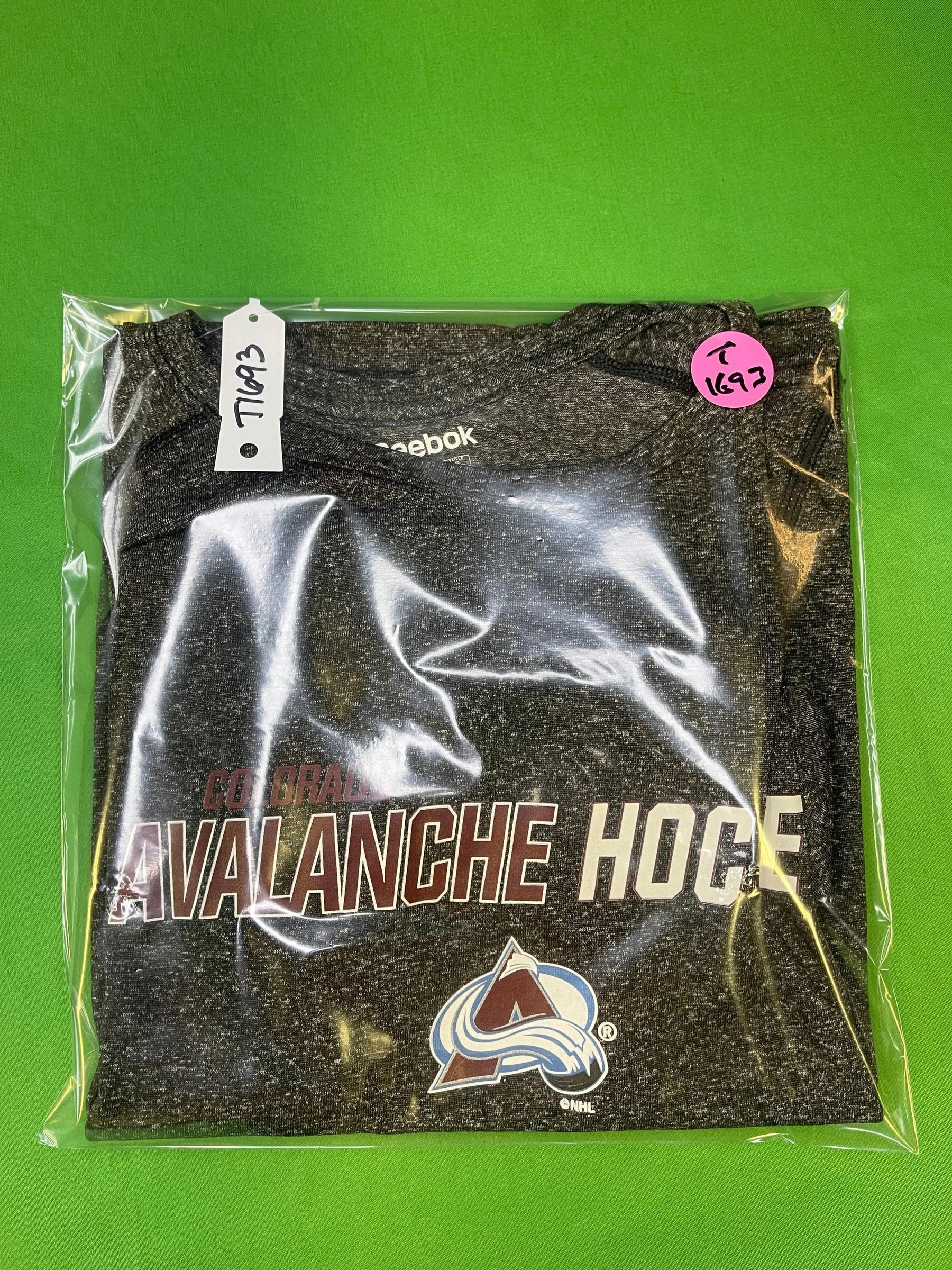 NHL Colorado Avalanche Reebok Grey L/S T-Shirt Youth Small 6-8